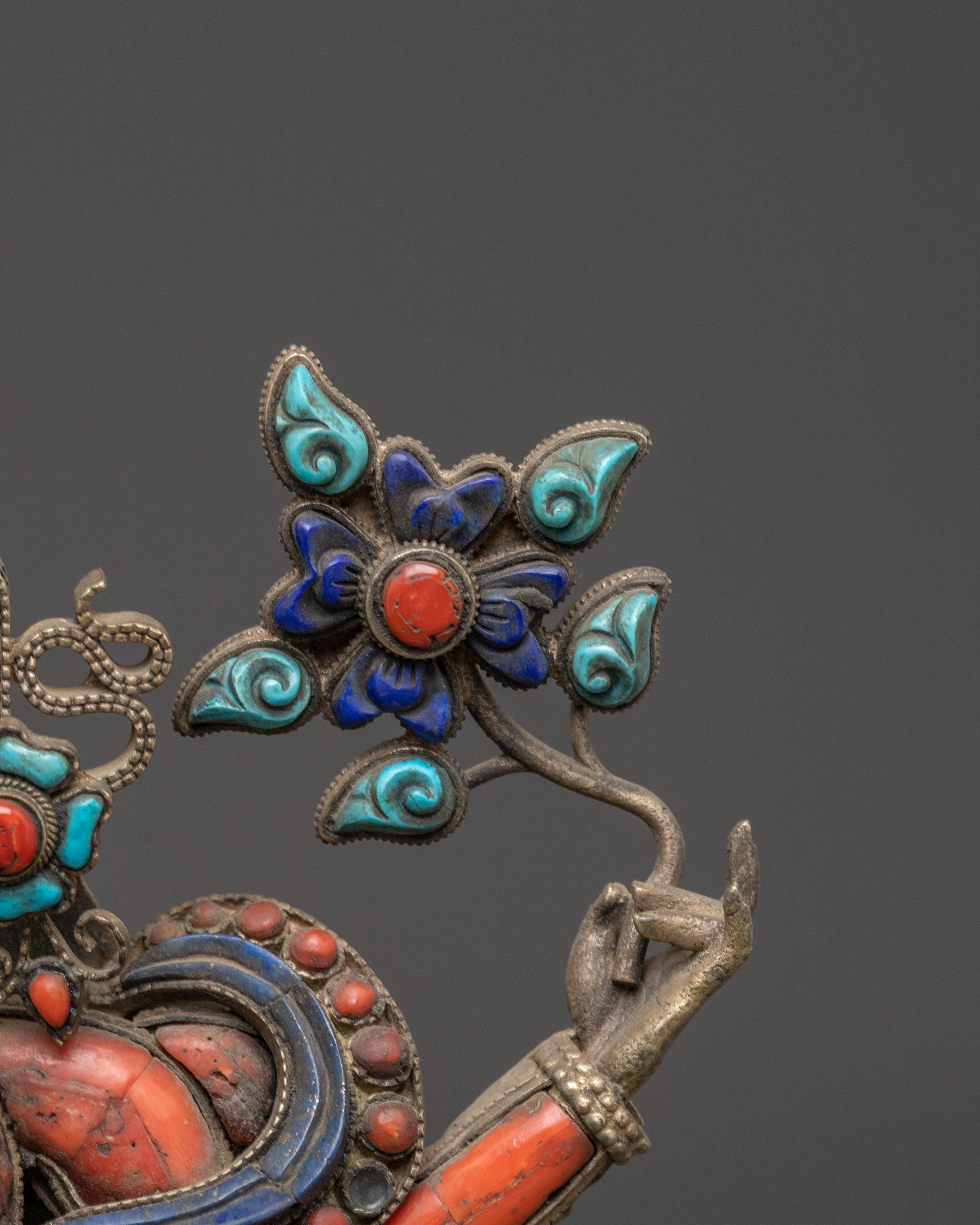 Handmade Chenrezig Golden Sculpture | Spiritual Decor Figurine