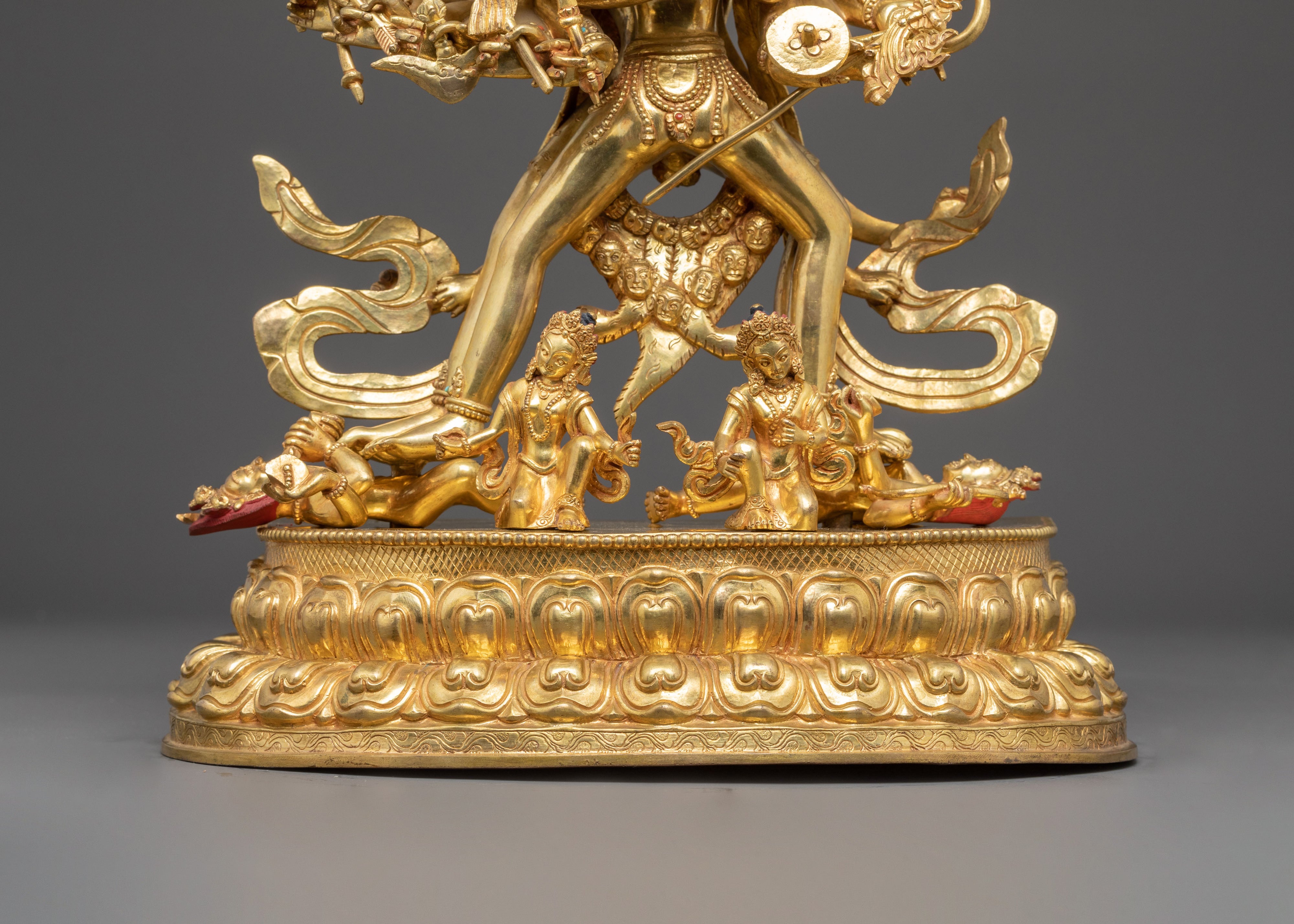 Handmade Kalachakra Statue of Wheel of Time | The Lord of the Kalachakra Tantra