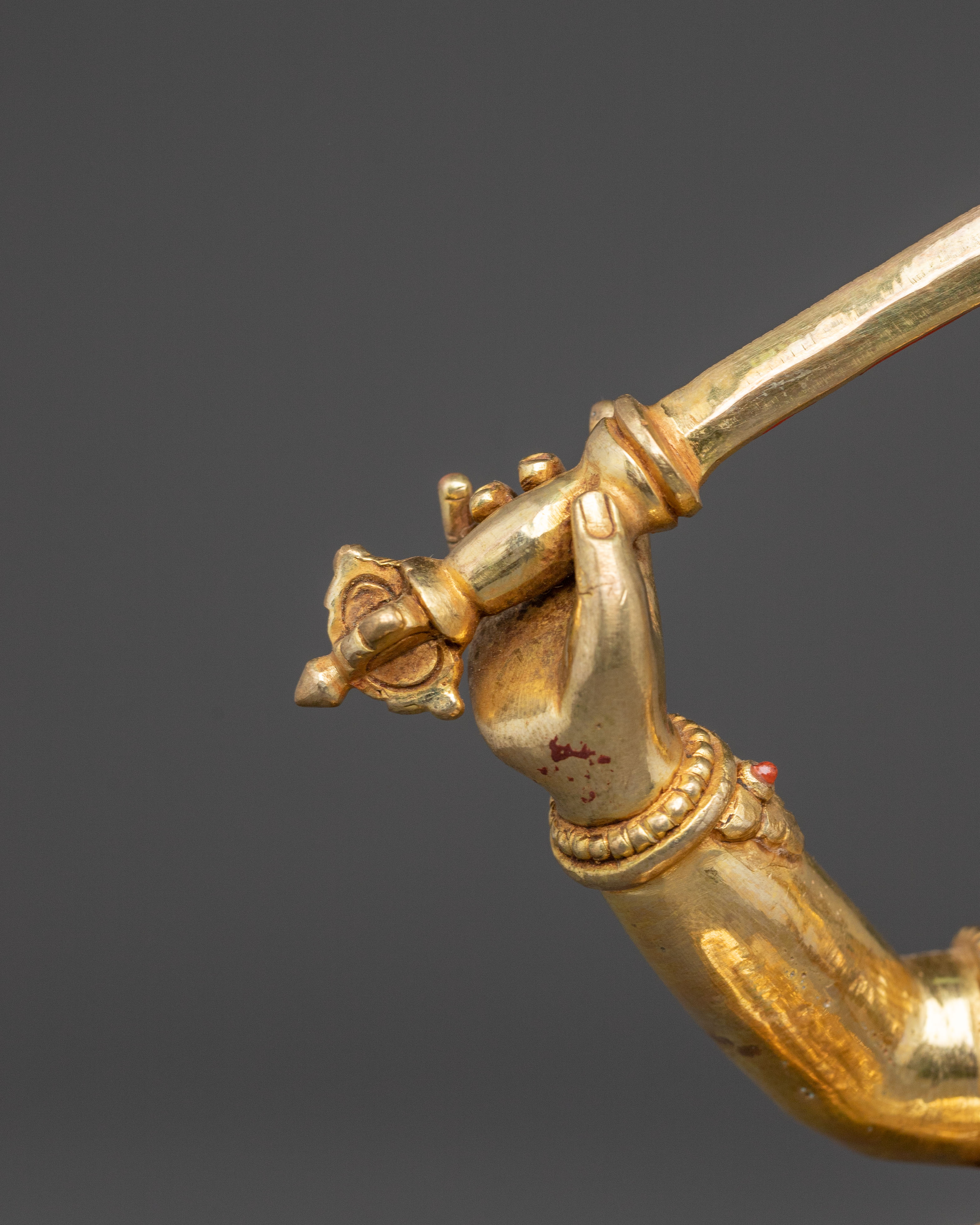 Wisdom Icon Manjushri Copper Statue | Meditation Decor