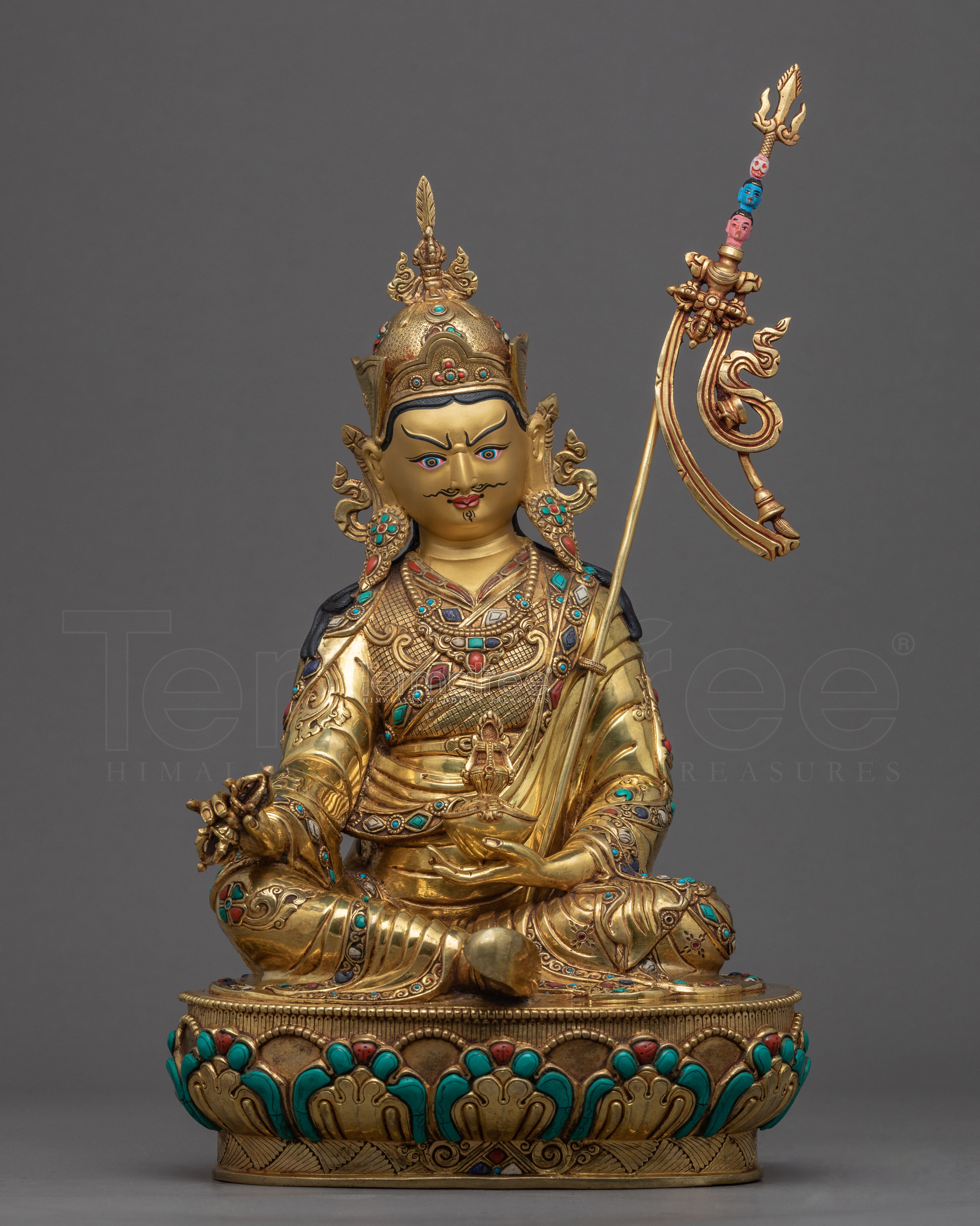 Padmasambhava Guru Yoga Statue | Guru Rinpoche Traditionally Molded Art - Termatree