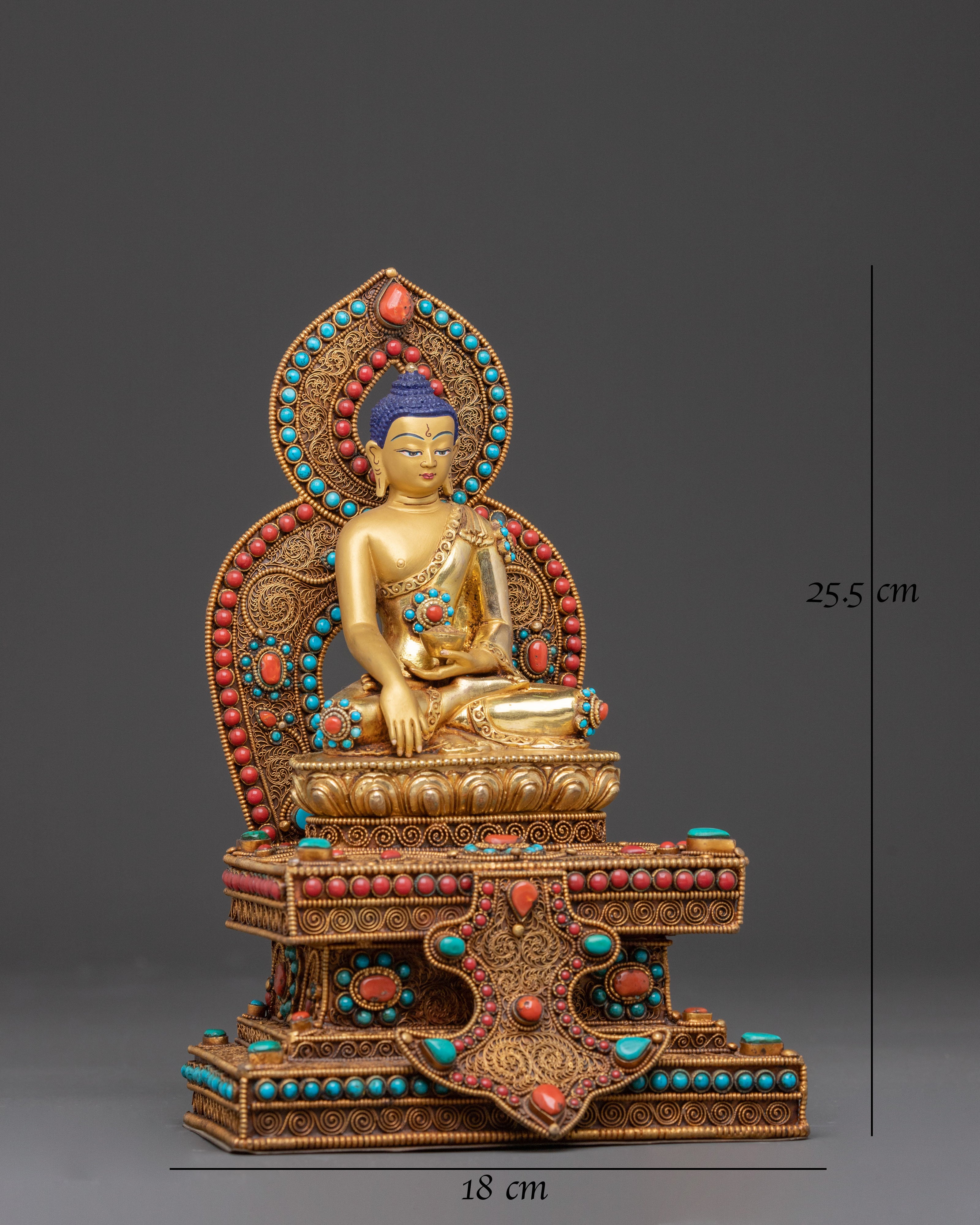 Handmade Shakyamuni Buddha Statue with Knowledge