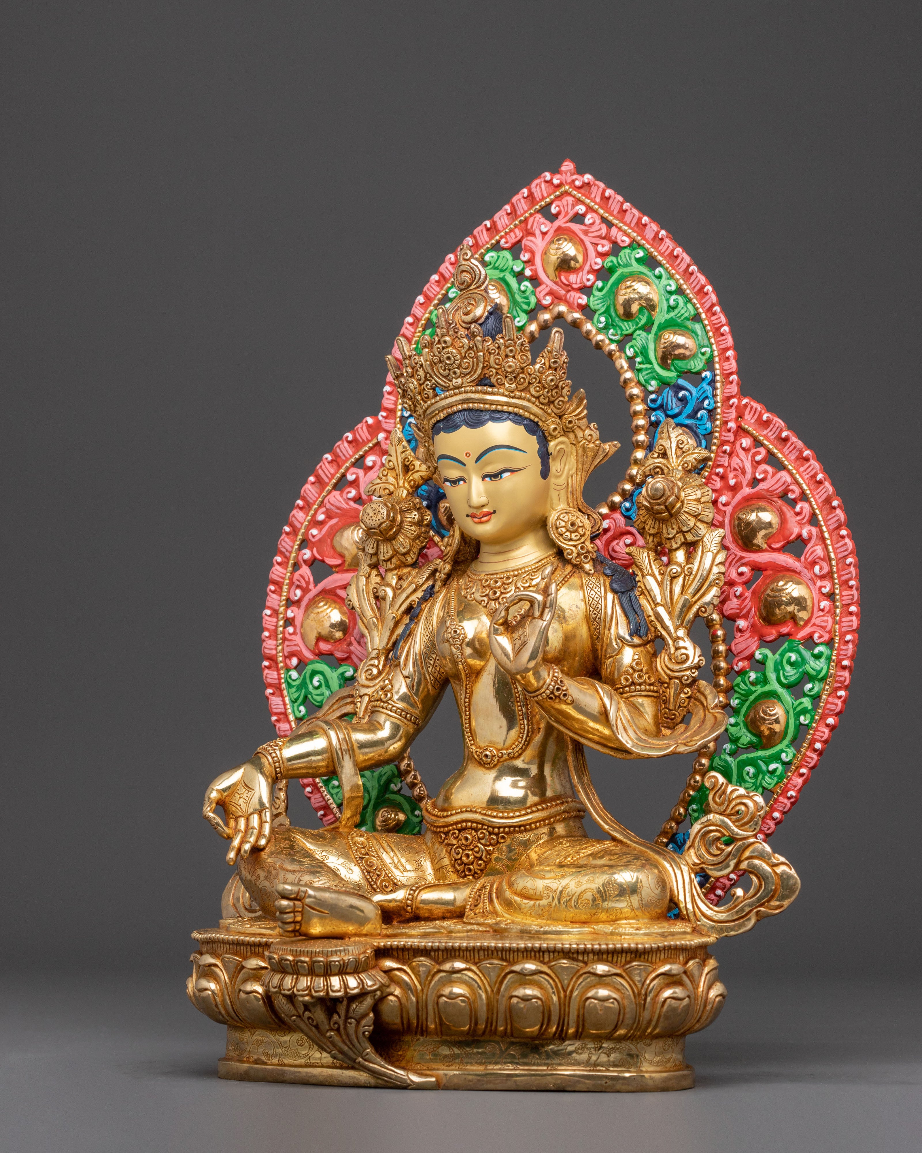 Divine Green Tara Handmade Statue | Symbol of Wisdom