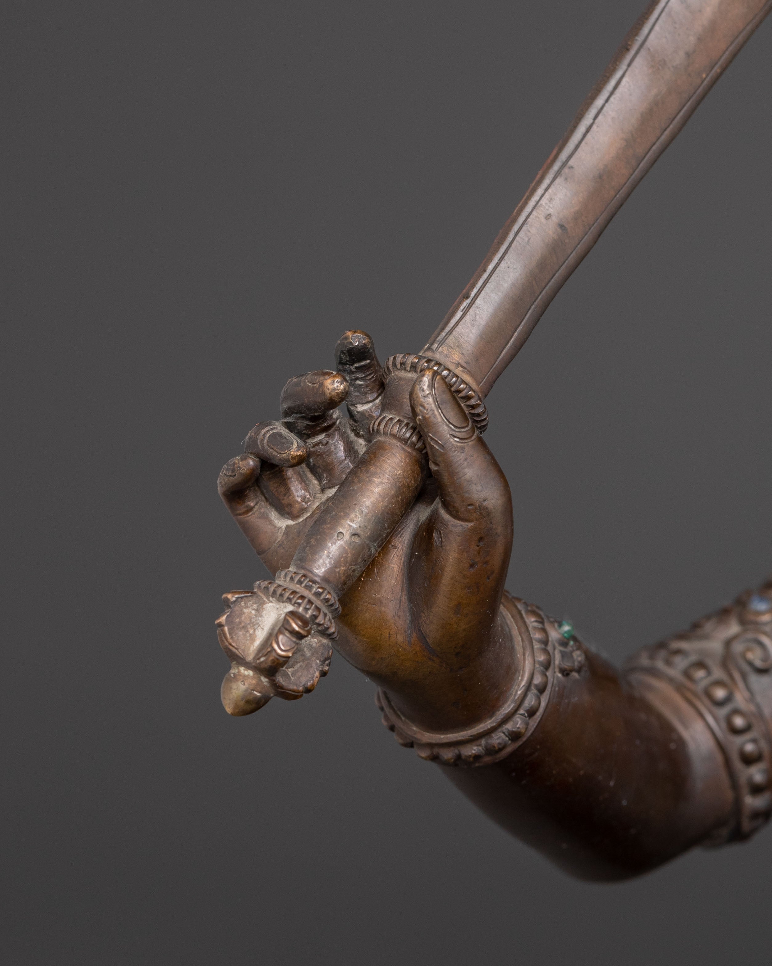 Handcrafted Maha Vajrasattva Oxidized Statue |  Symbol of Purity