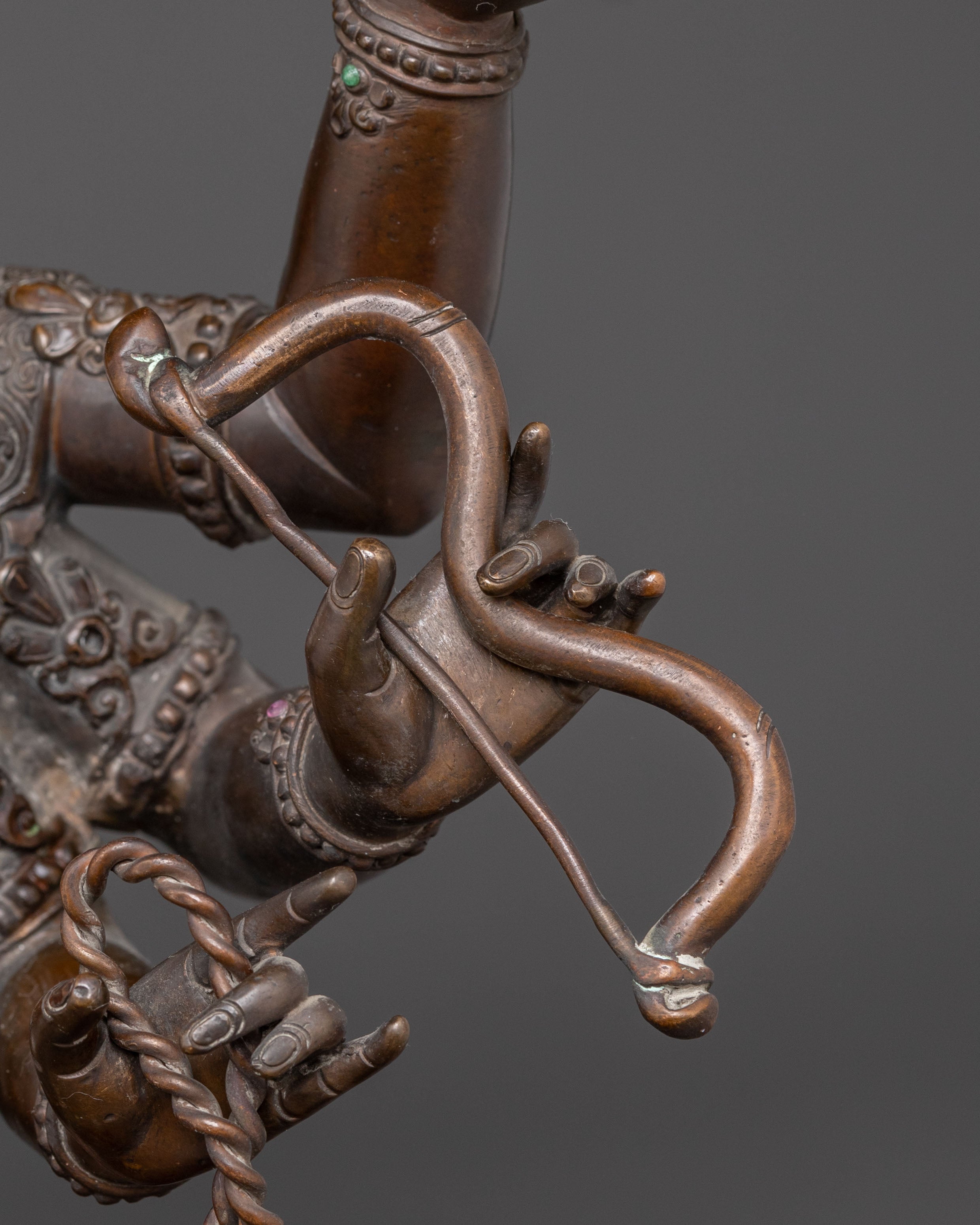 Handcrafted Maha Vajrasattva Oxidized Statue |  Symbol of Purity