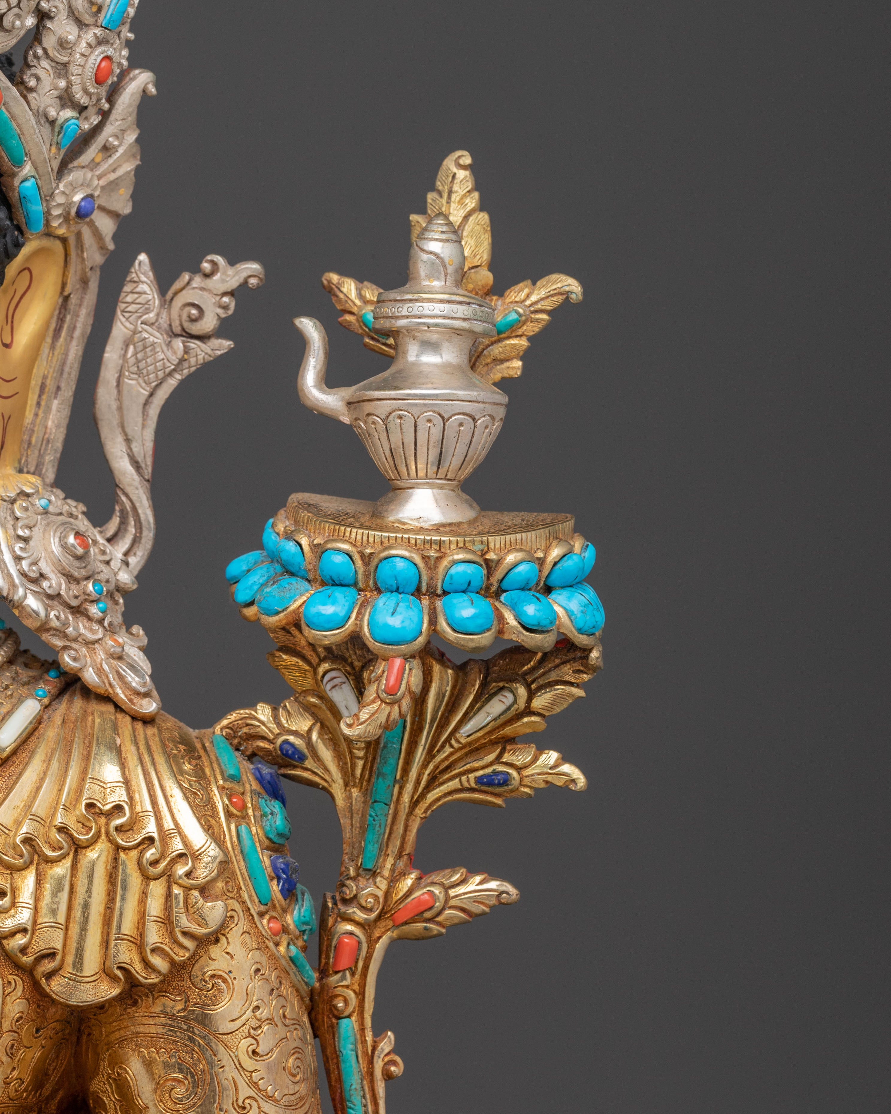 Handmade Maitreya Buddha Golden Statue – Radiant Nepalese Artistry