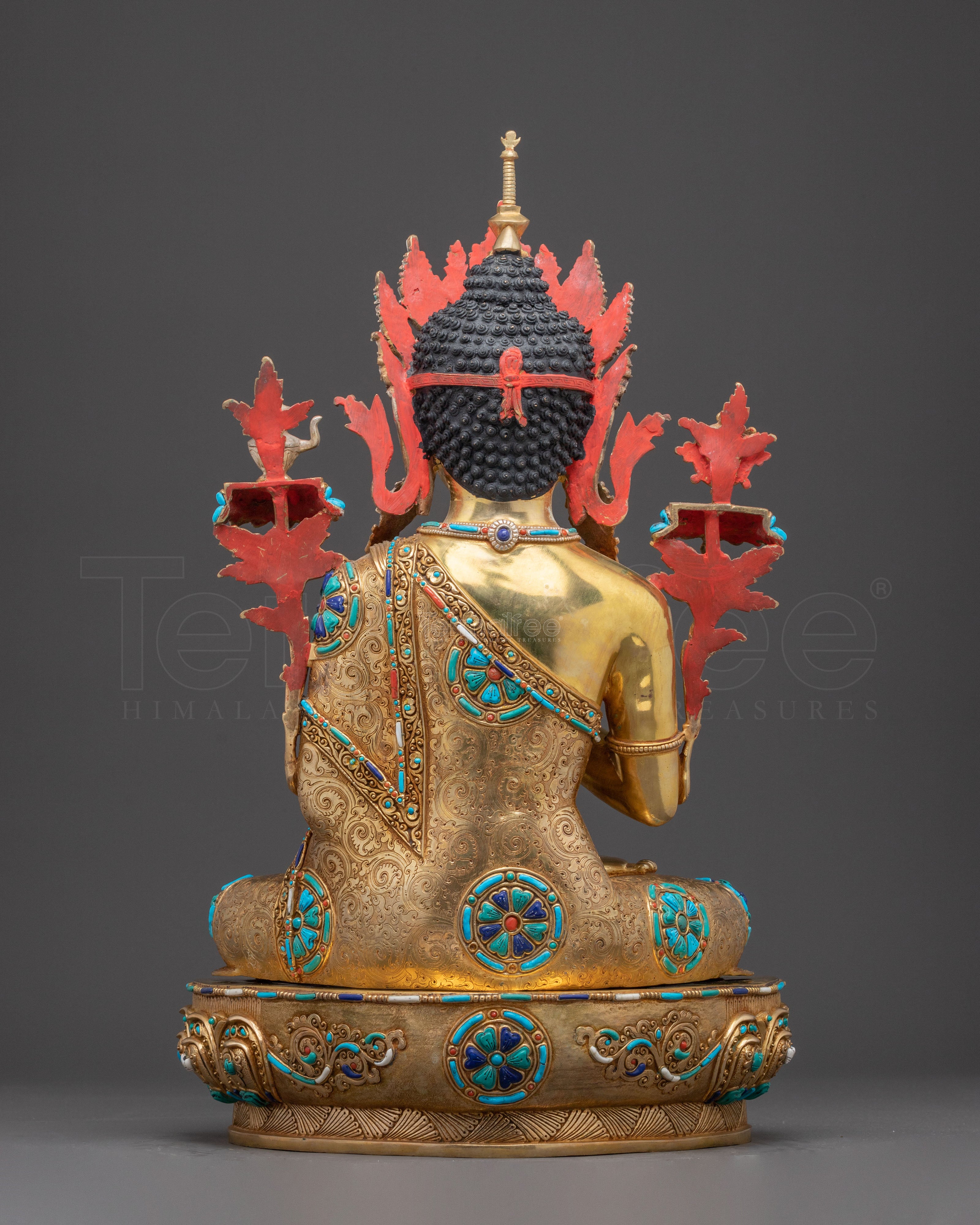 Handmade Maitreya Buddha Golden Statue – Radiant Nepalese Artistry