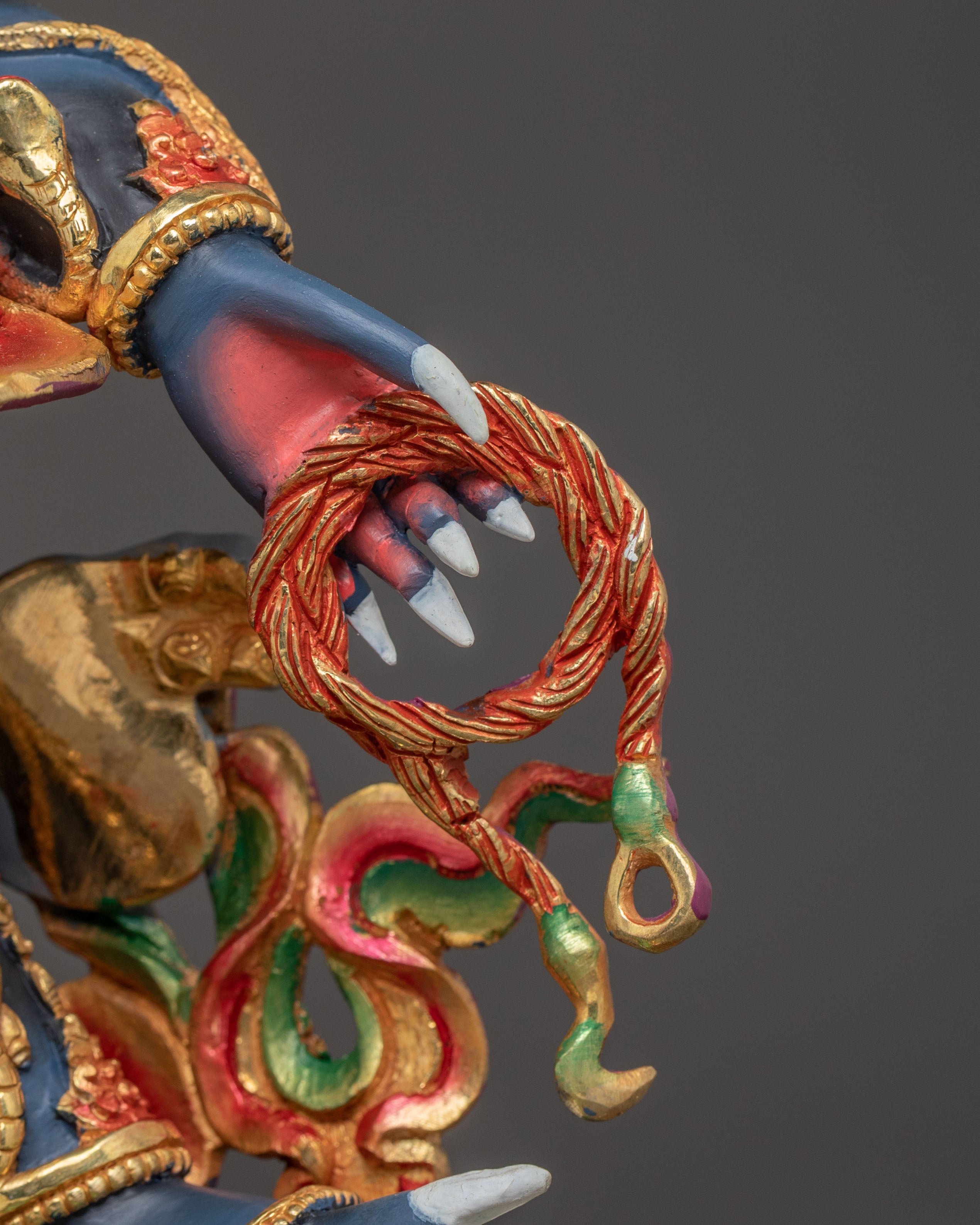 Tibetan Six Armed Mahakala Figurine | Sacred Spiritual Decor