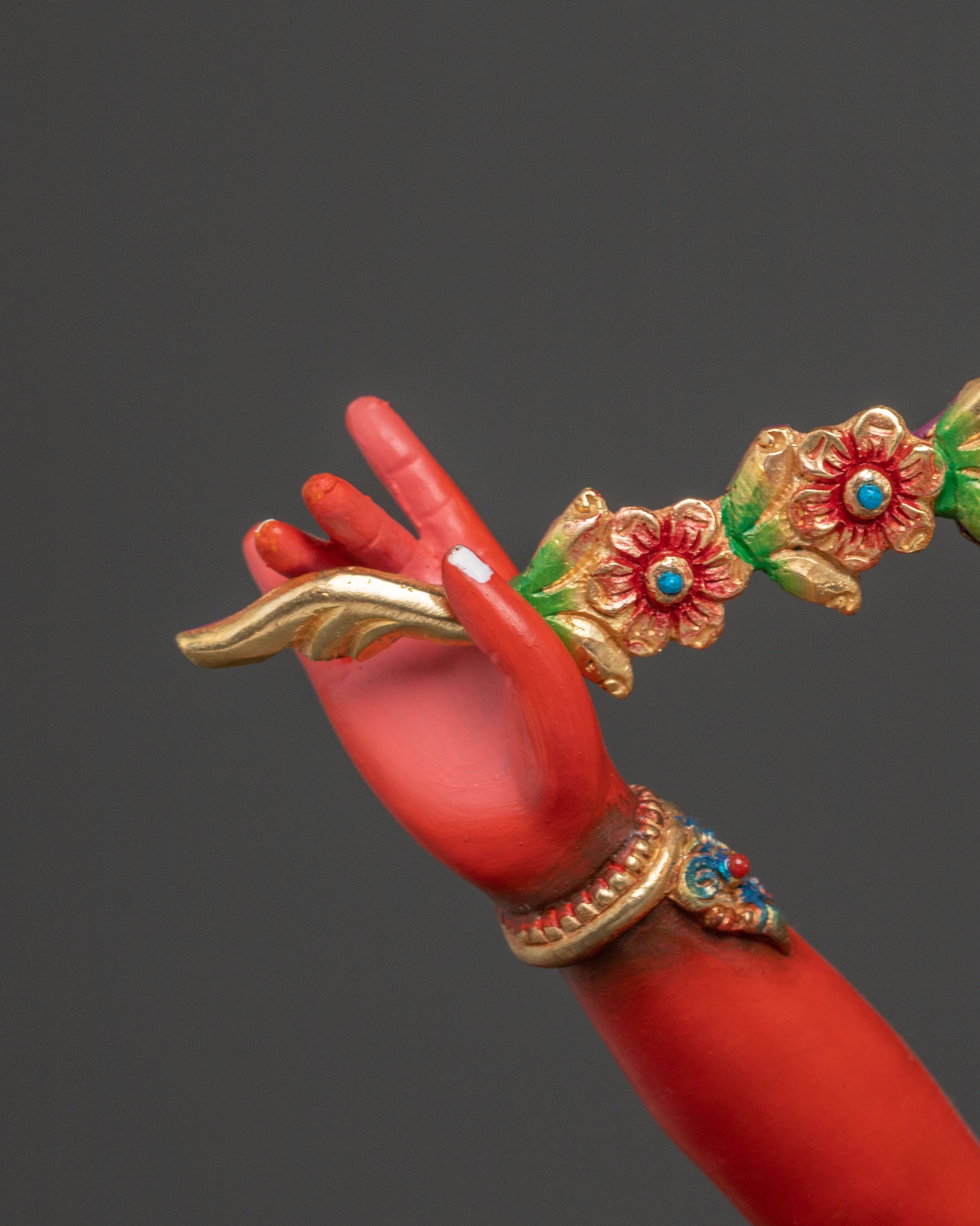 Handcrafted Sacred Kurukulla Statue |  Buddhist Artwork from Nepal