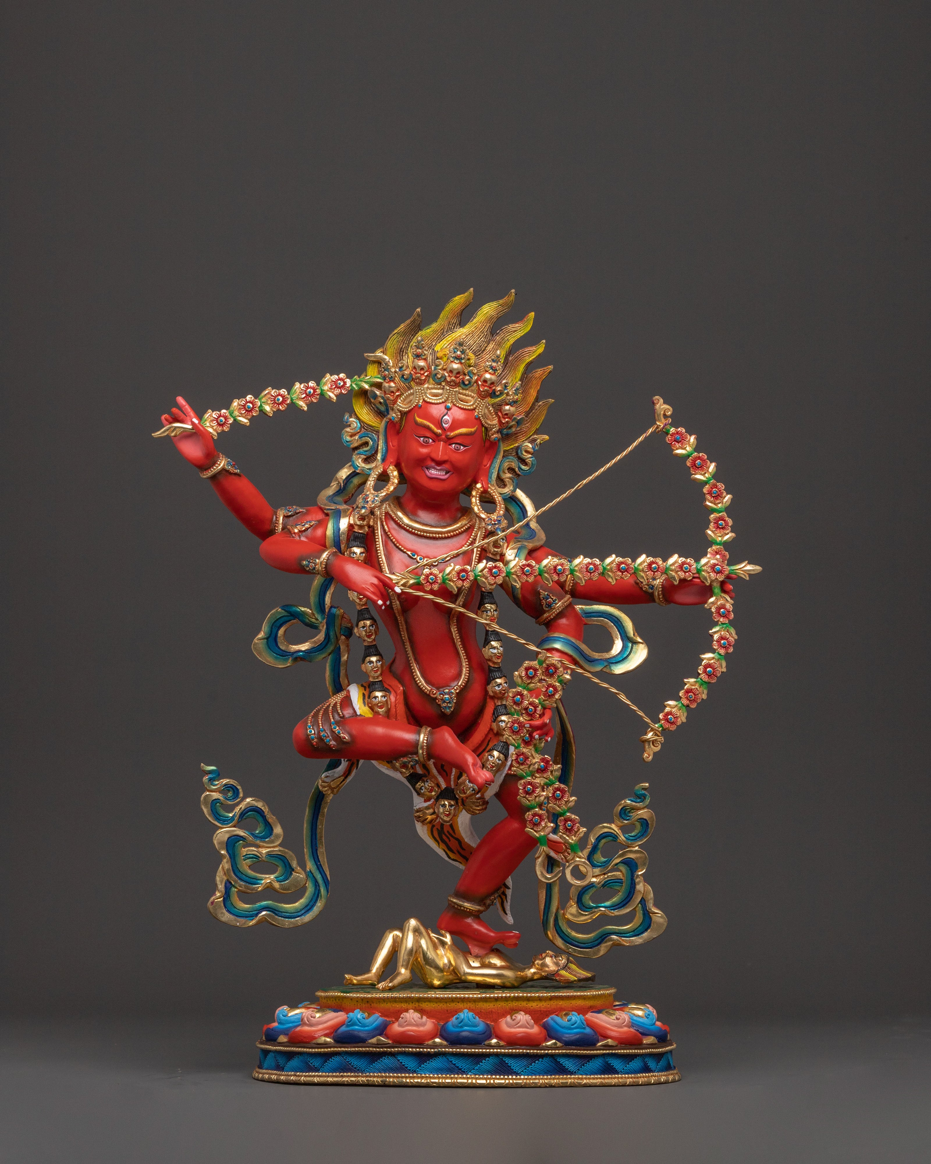 Handcrafted Sacred Kurukulla Statue |  Buddhist Artwork from Nepal