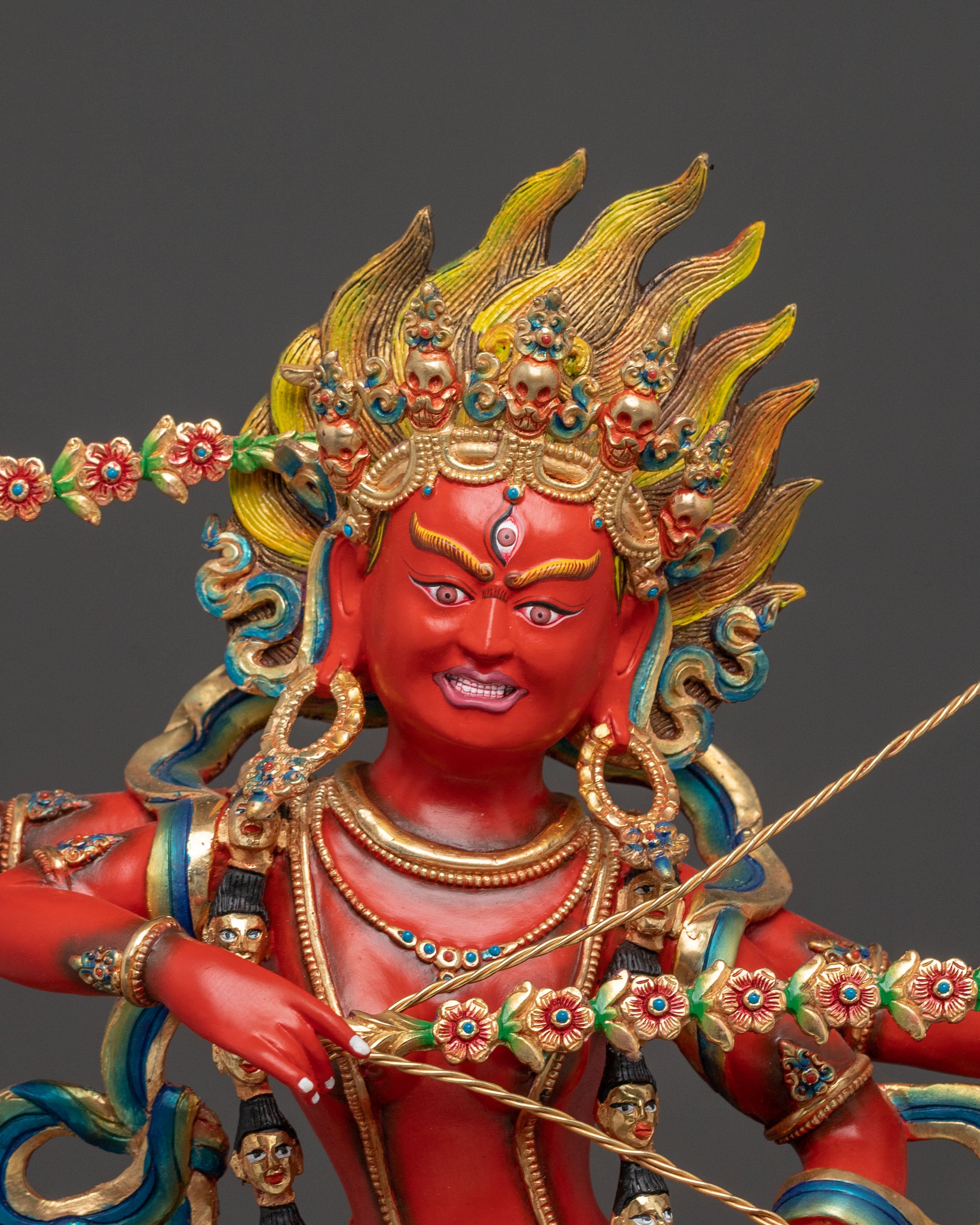 Handcrafted Sacred Kurukulla Statue |  Buddhist Artwork from Nepal