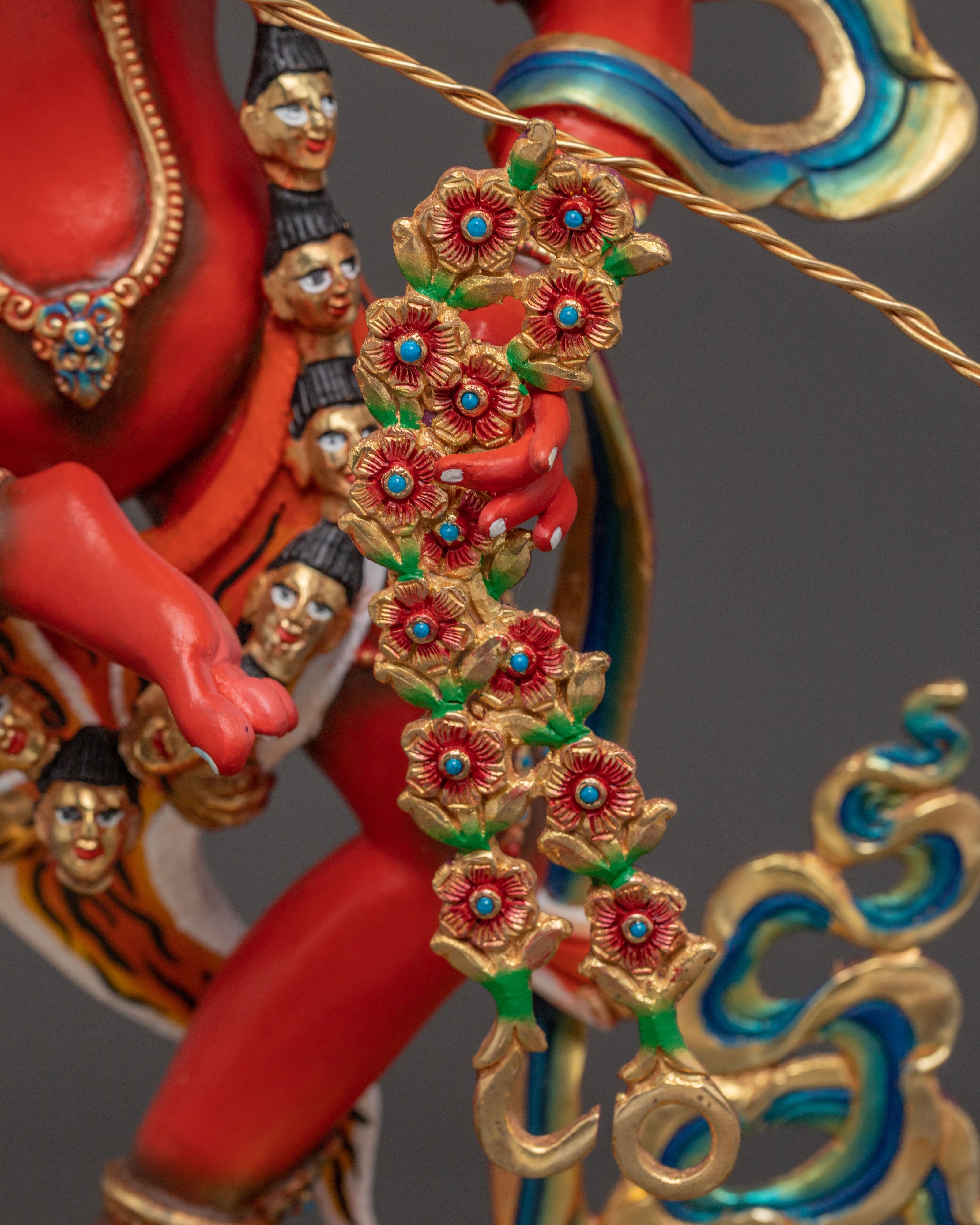 Handcrafted Sacred Kurukulla Statue |  Buddhist Artwork from Nepal