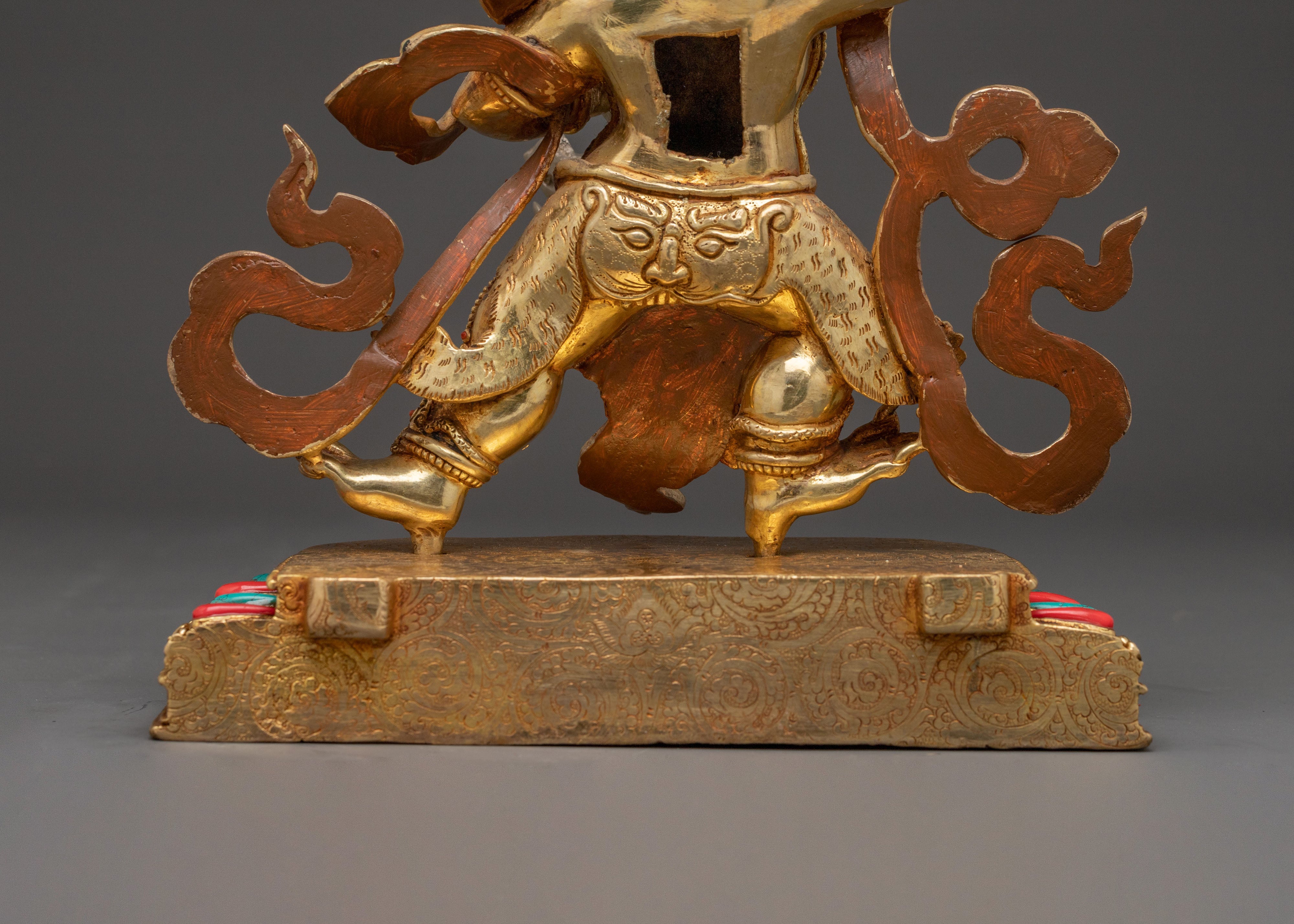 Vajrapani Handcrafted Statue | 24K Gold Gilded Art