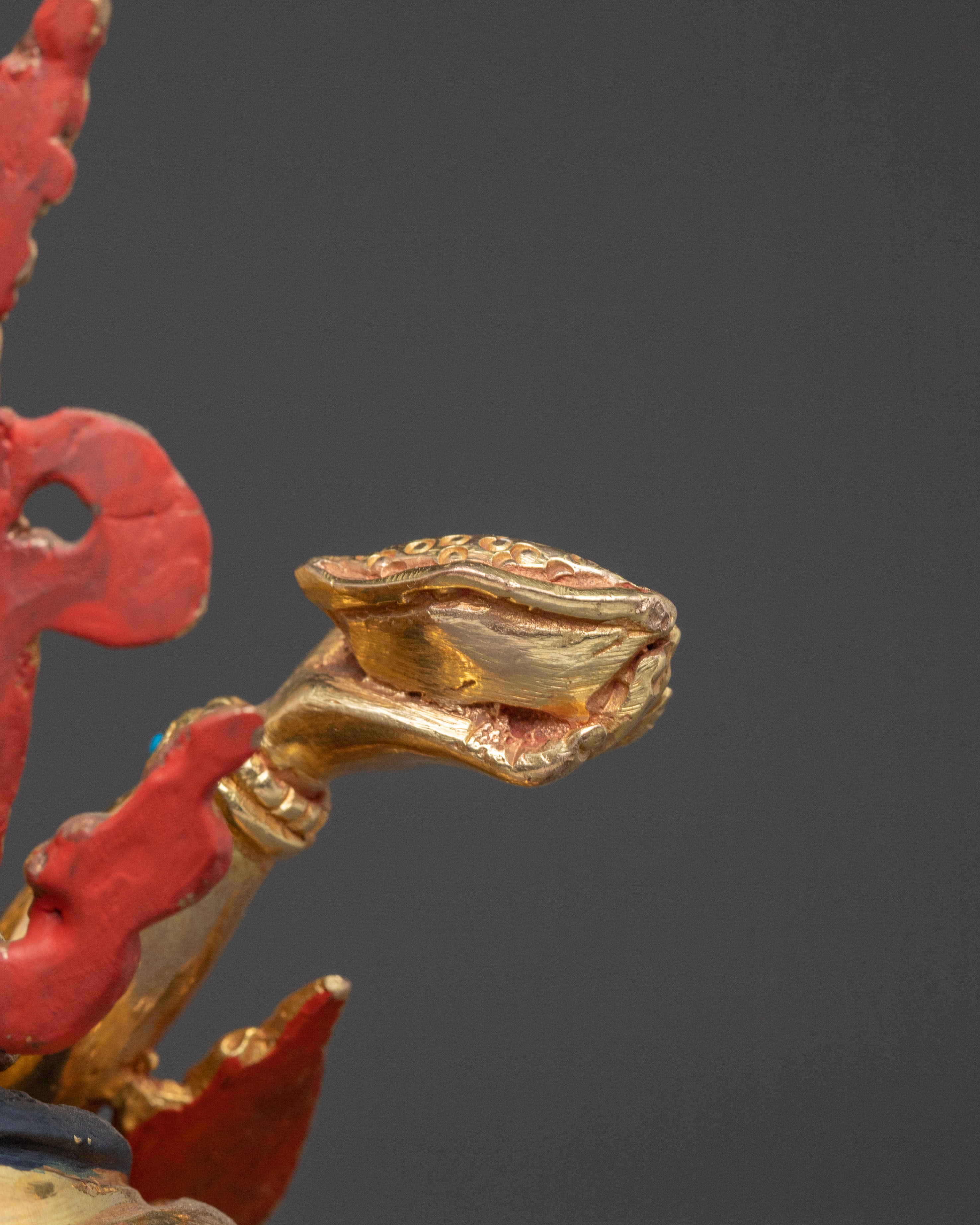 Statue of Green Dzambhala : Sacred Decor