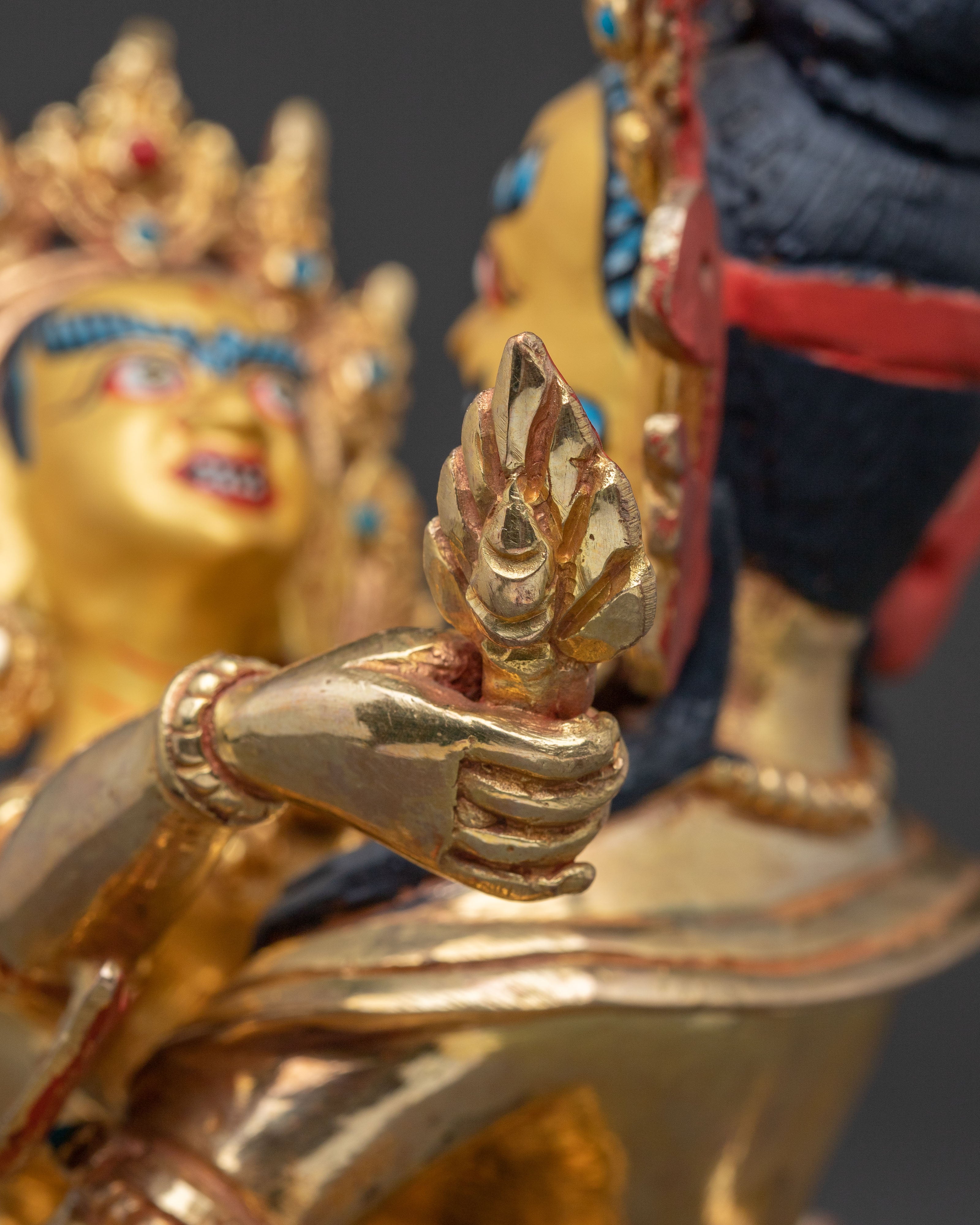 Statue of Green Dzambhala : Sacred Decor