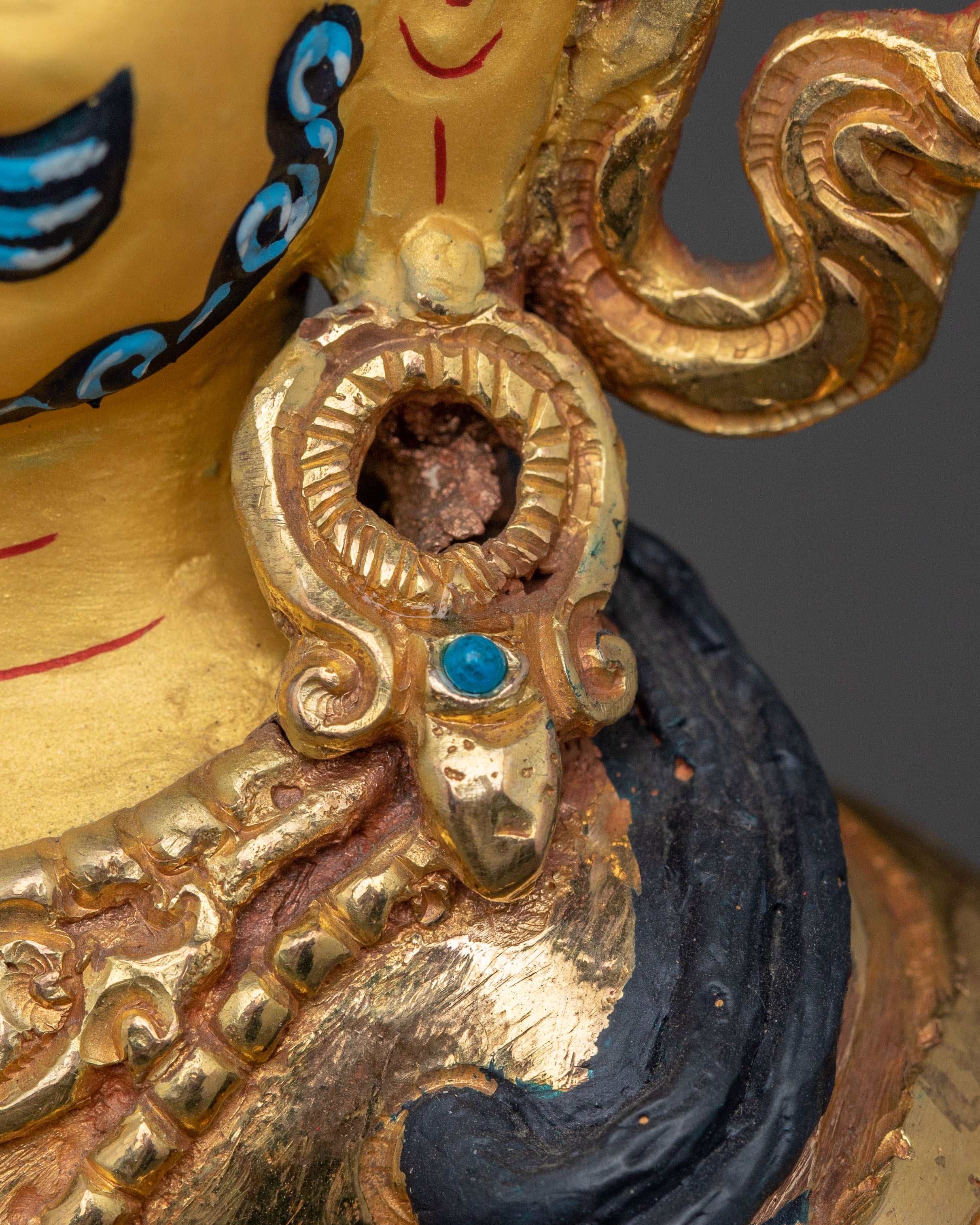 Statue of Green Dzambhala : Sacred Decor