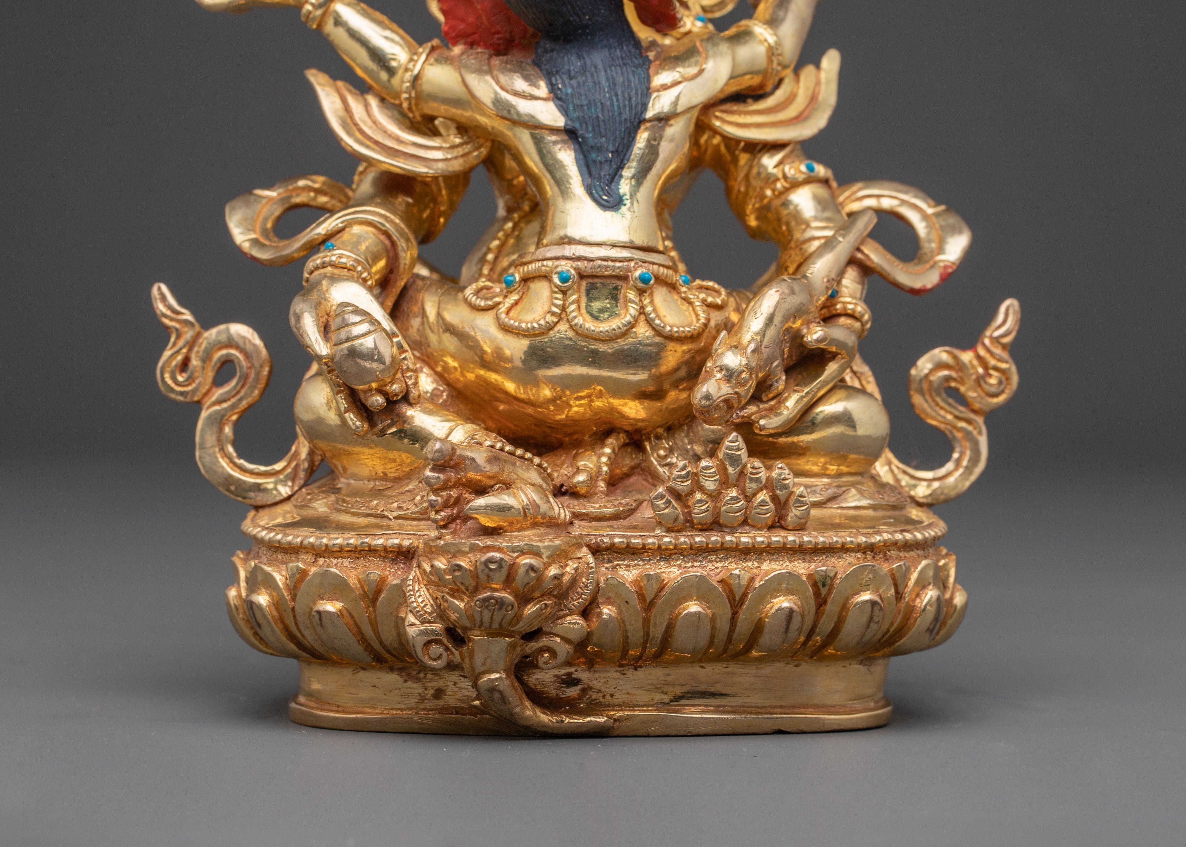 Statue of Green Dzambhala : Sacred Decor