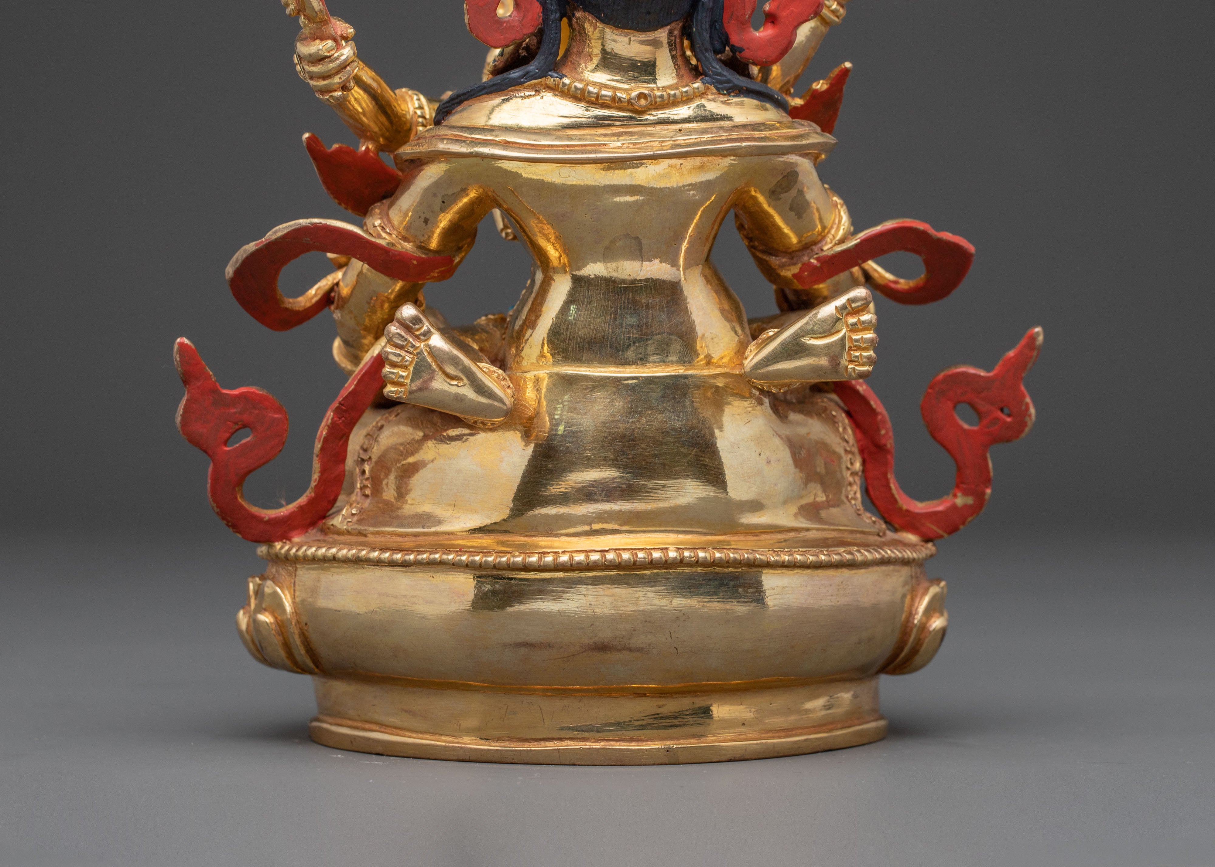 Statue of Green Dzambhala : Sacred Decor