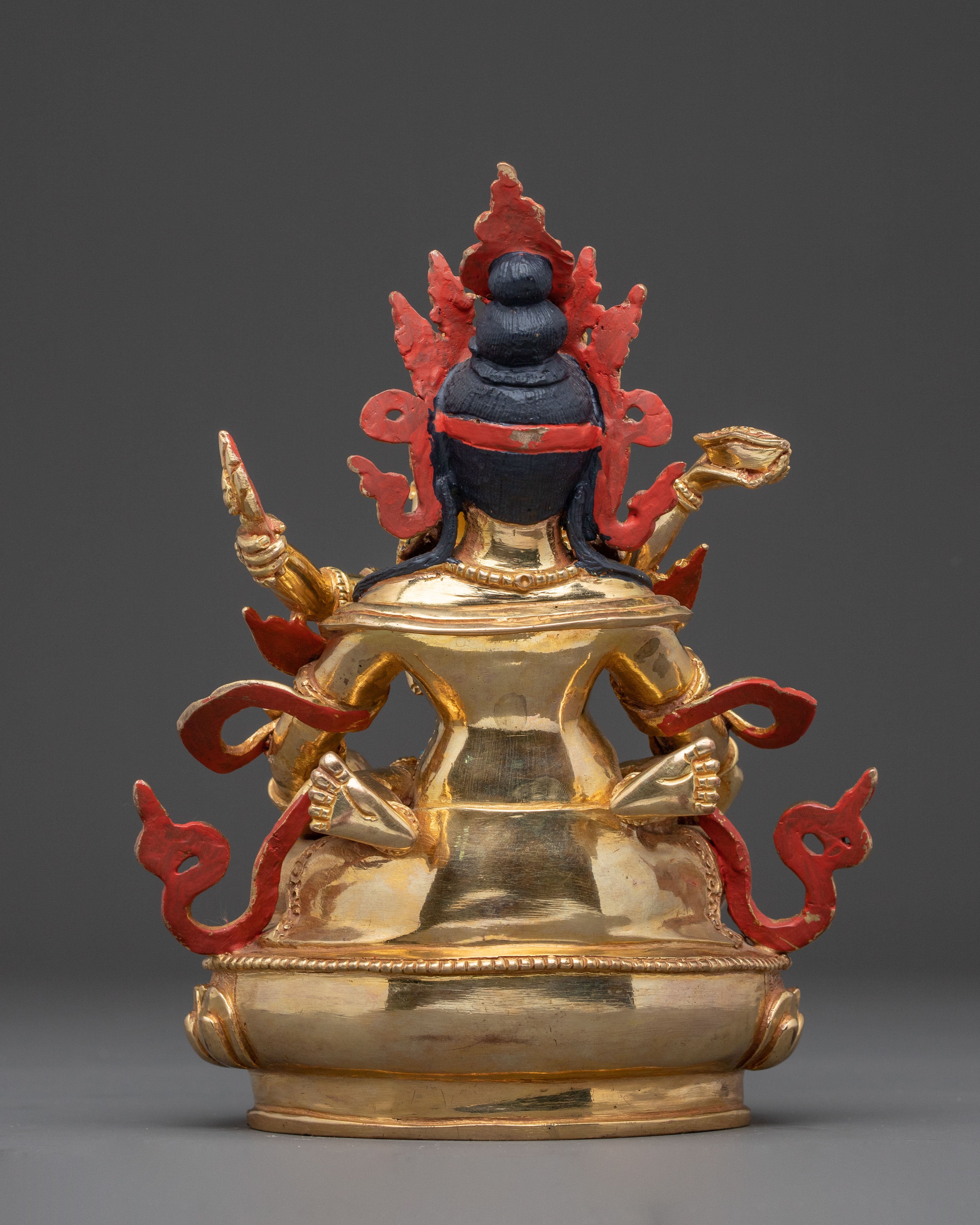 Statue of Green Dzambhala : Sacred Decor