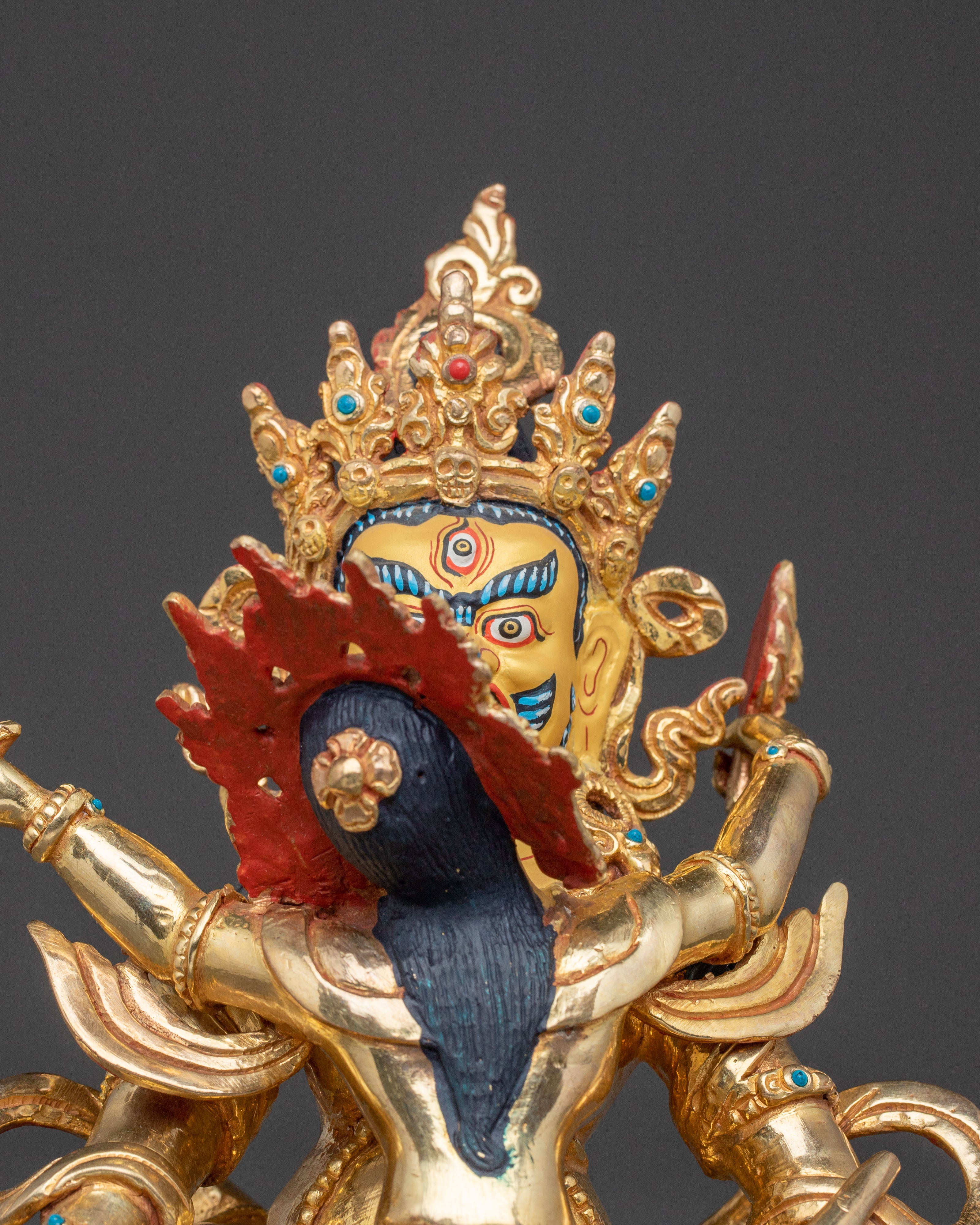 Statue of Green Dzambhala : Sacred Decor