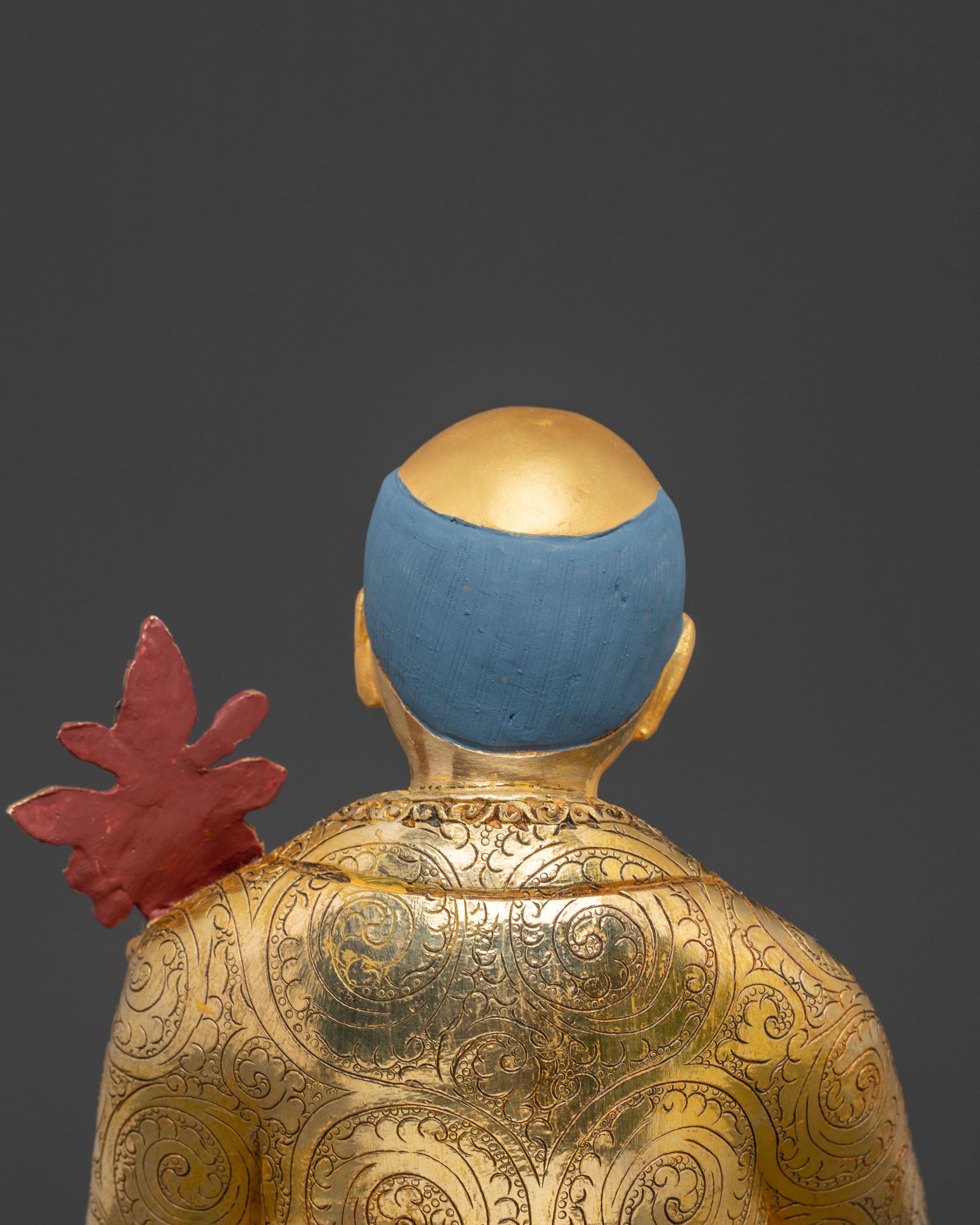 Sacred Shakya Masters Statue Set – 24K Gold Gilded Collection