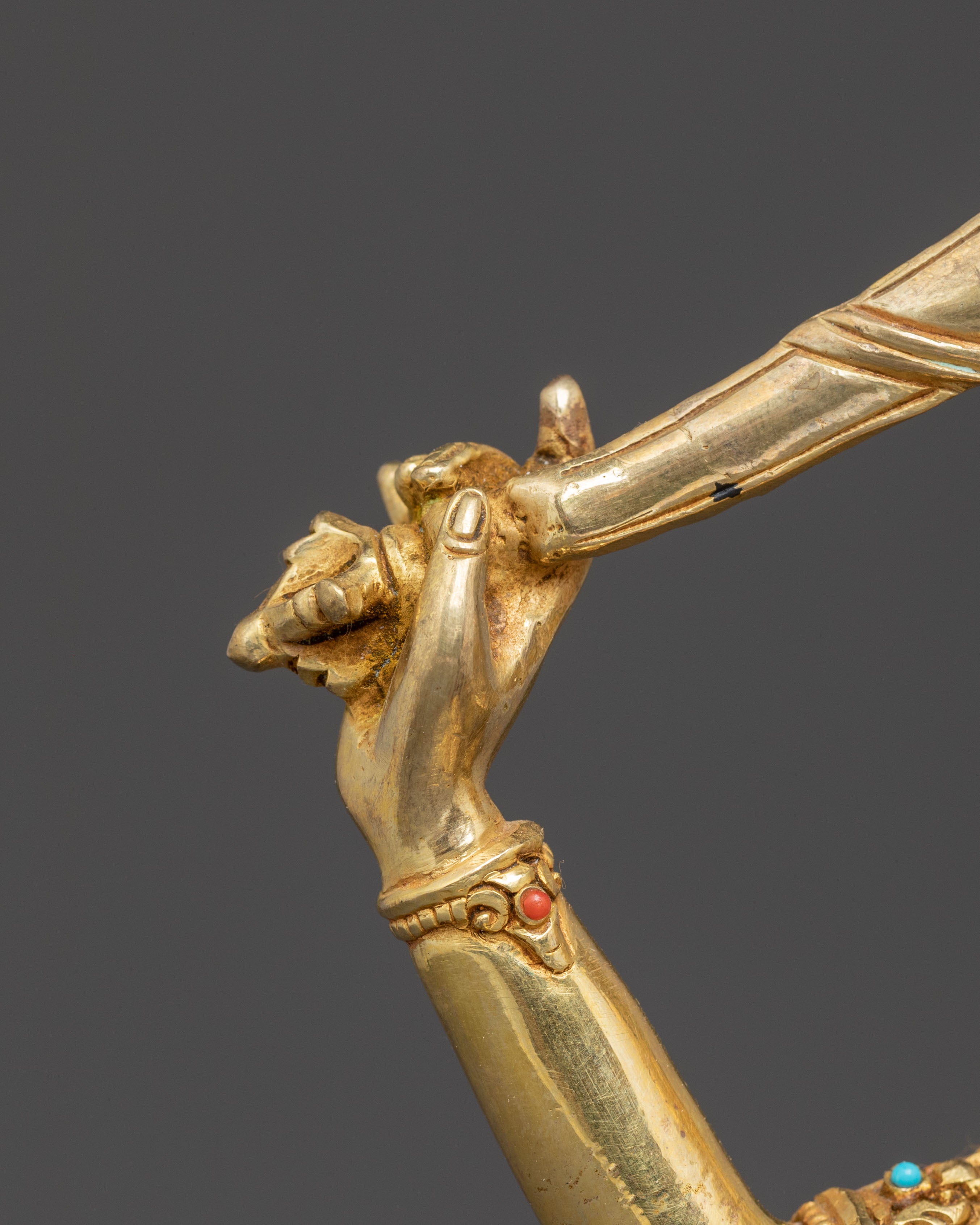 Holy Statue of Manjushri – Radiant Wisdom Sculpture