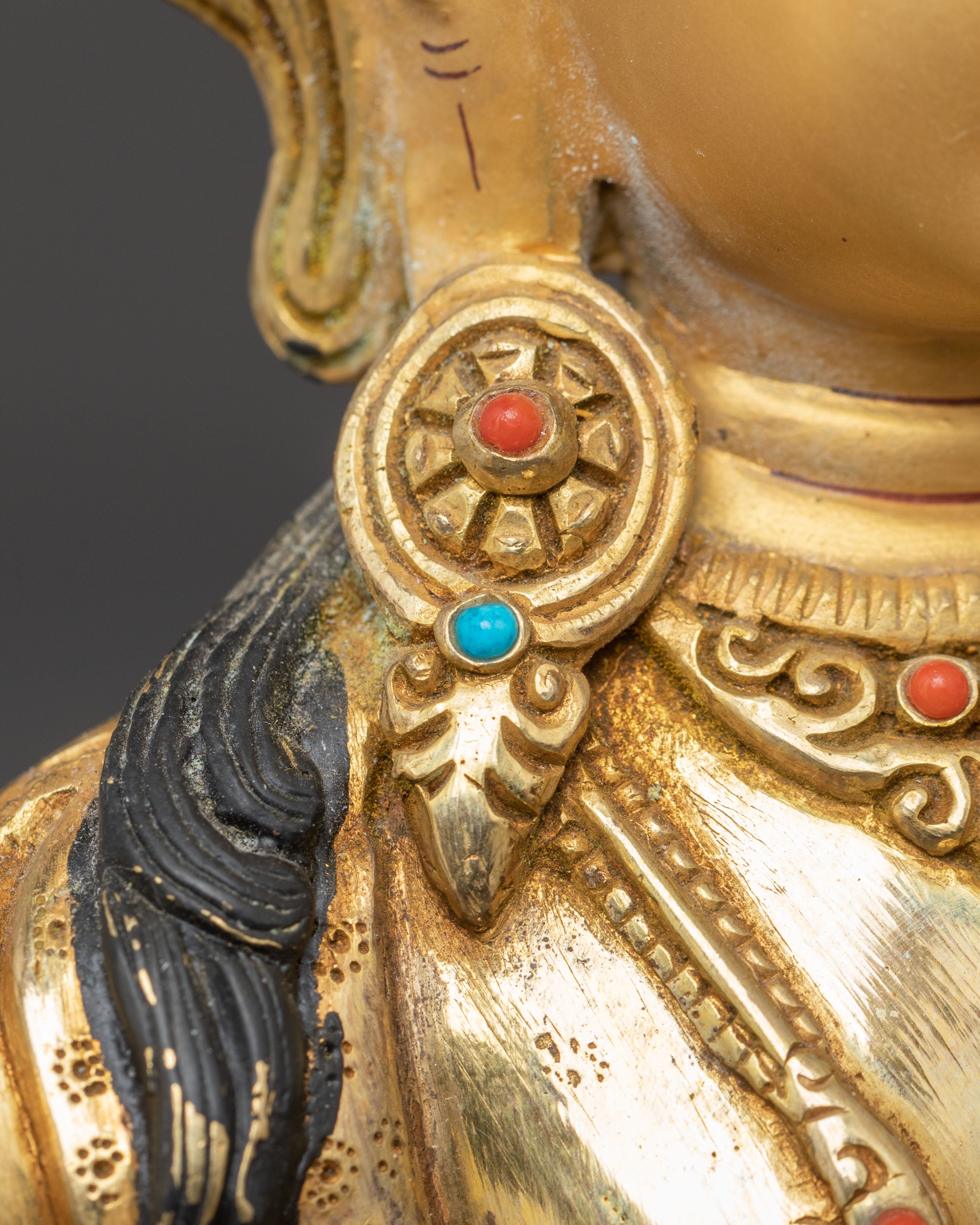 Holy Statue of Manjushri – Radiant Wisdom Sculpture