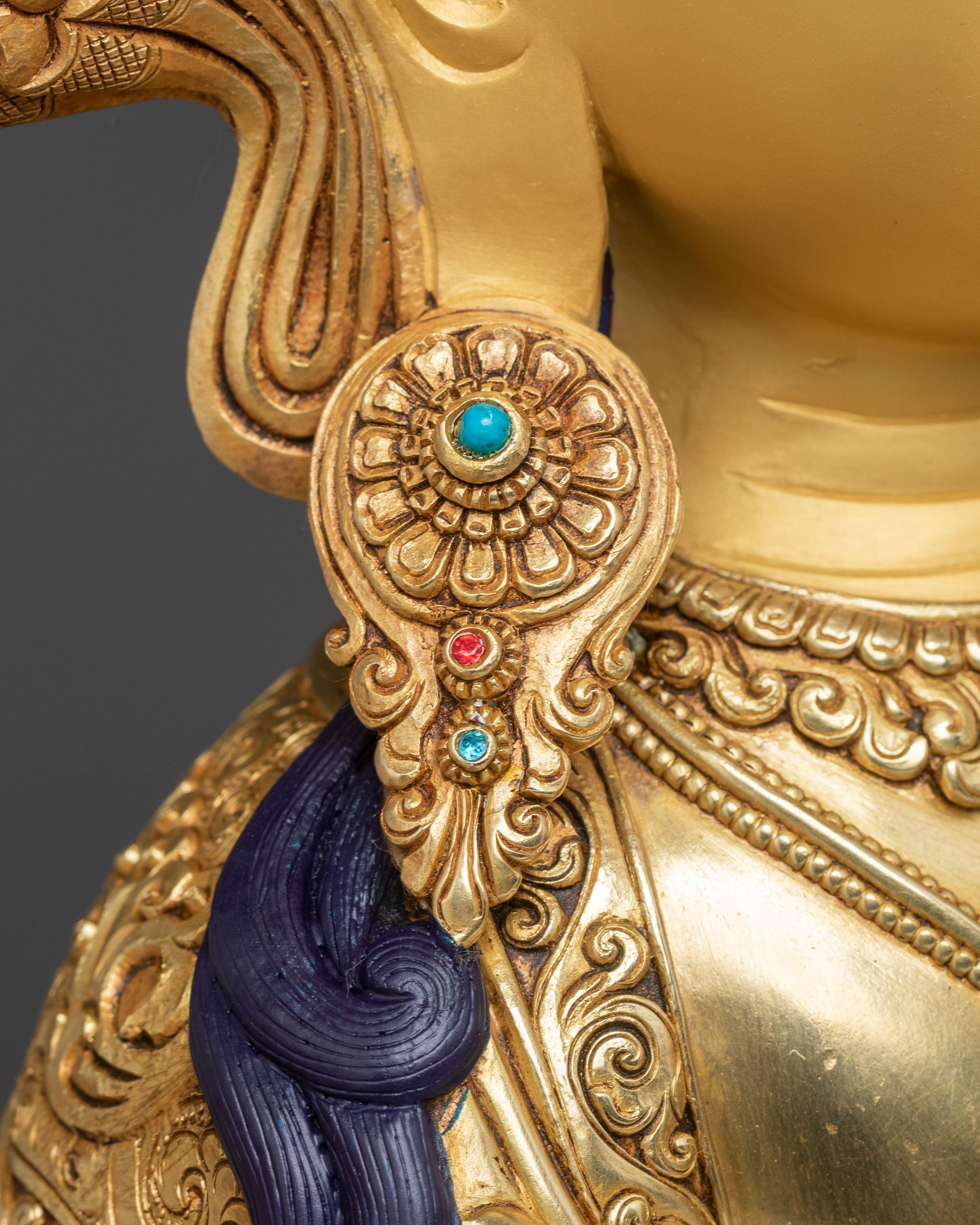 Handcrafted Divine Chenrezig Statue – 24K Gold Gilded Masterpiece