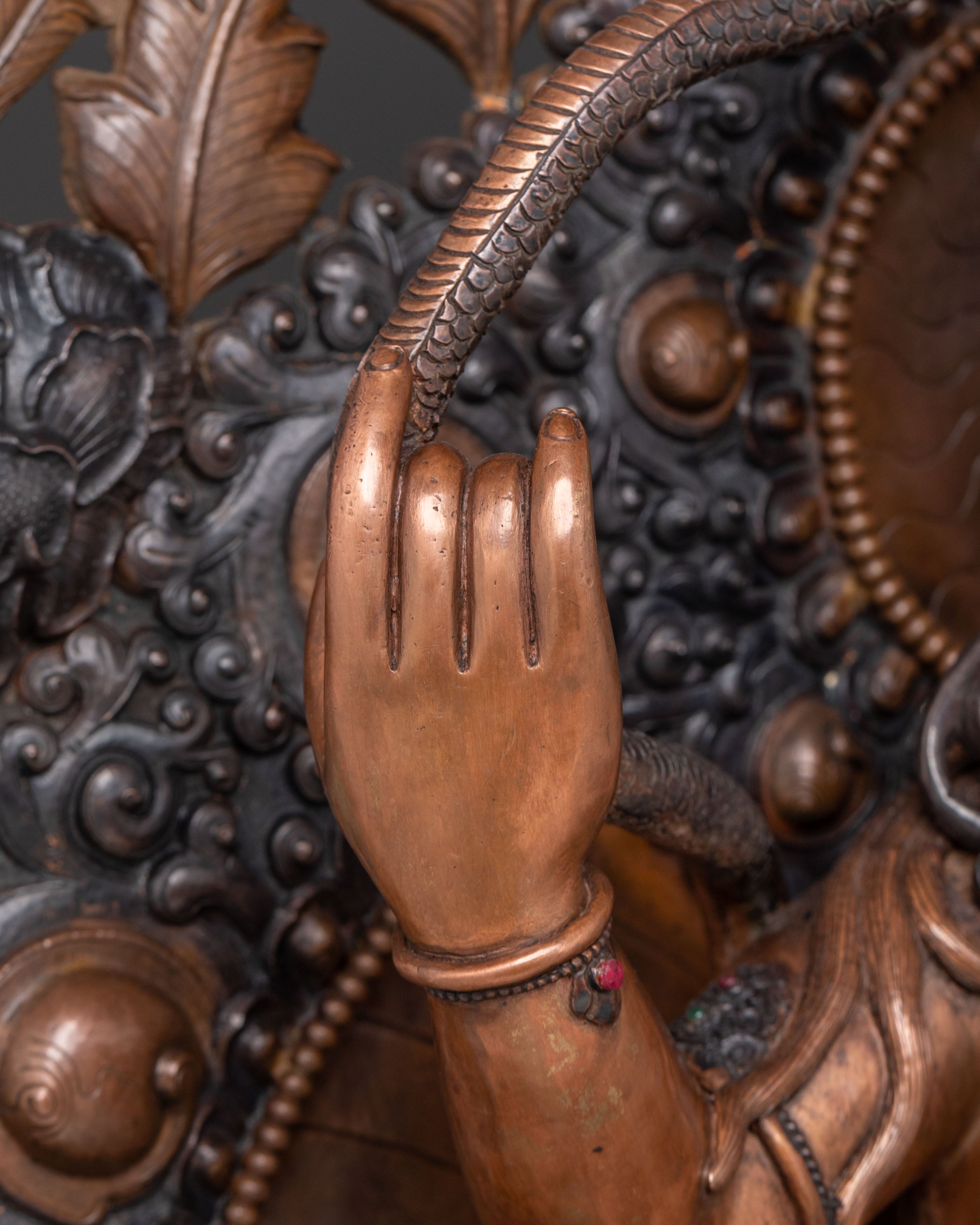 Dombi Heruka Meditation Statue – Oxidized Copper Statue