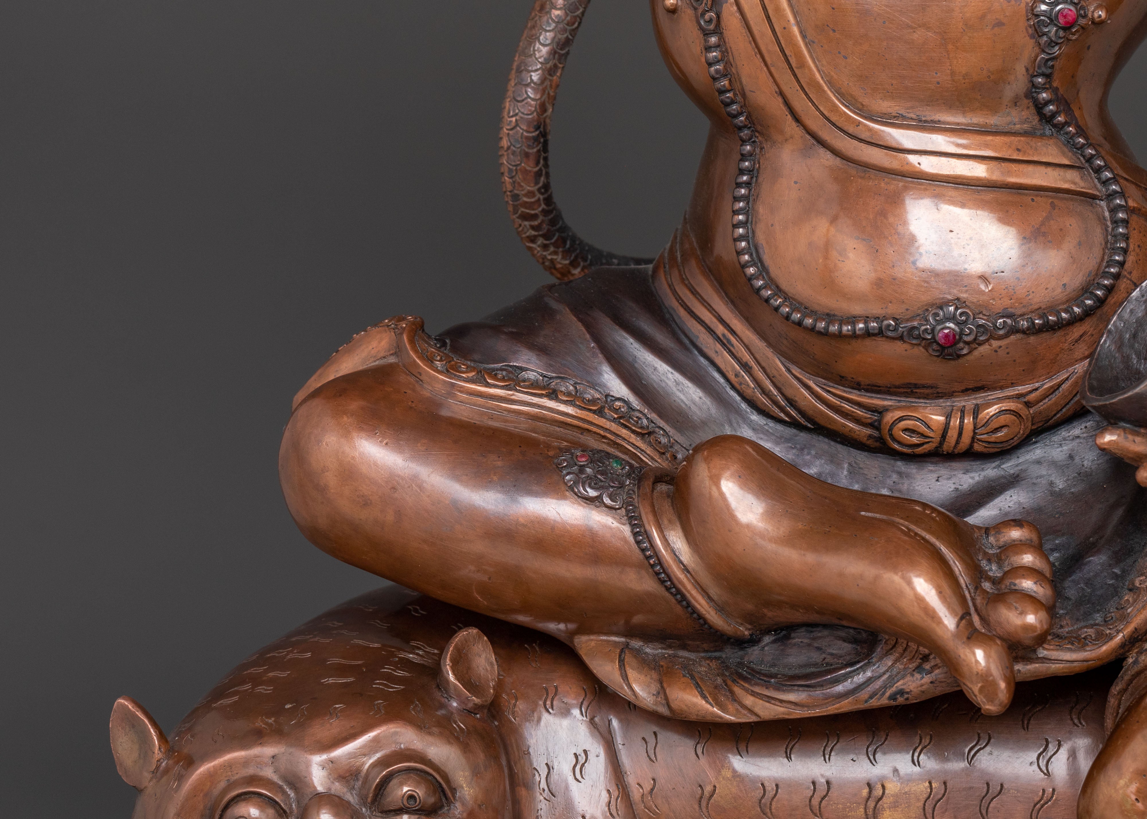 Dombi Heruka Meditation Statue – Oxidized Copper Statue