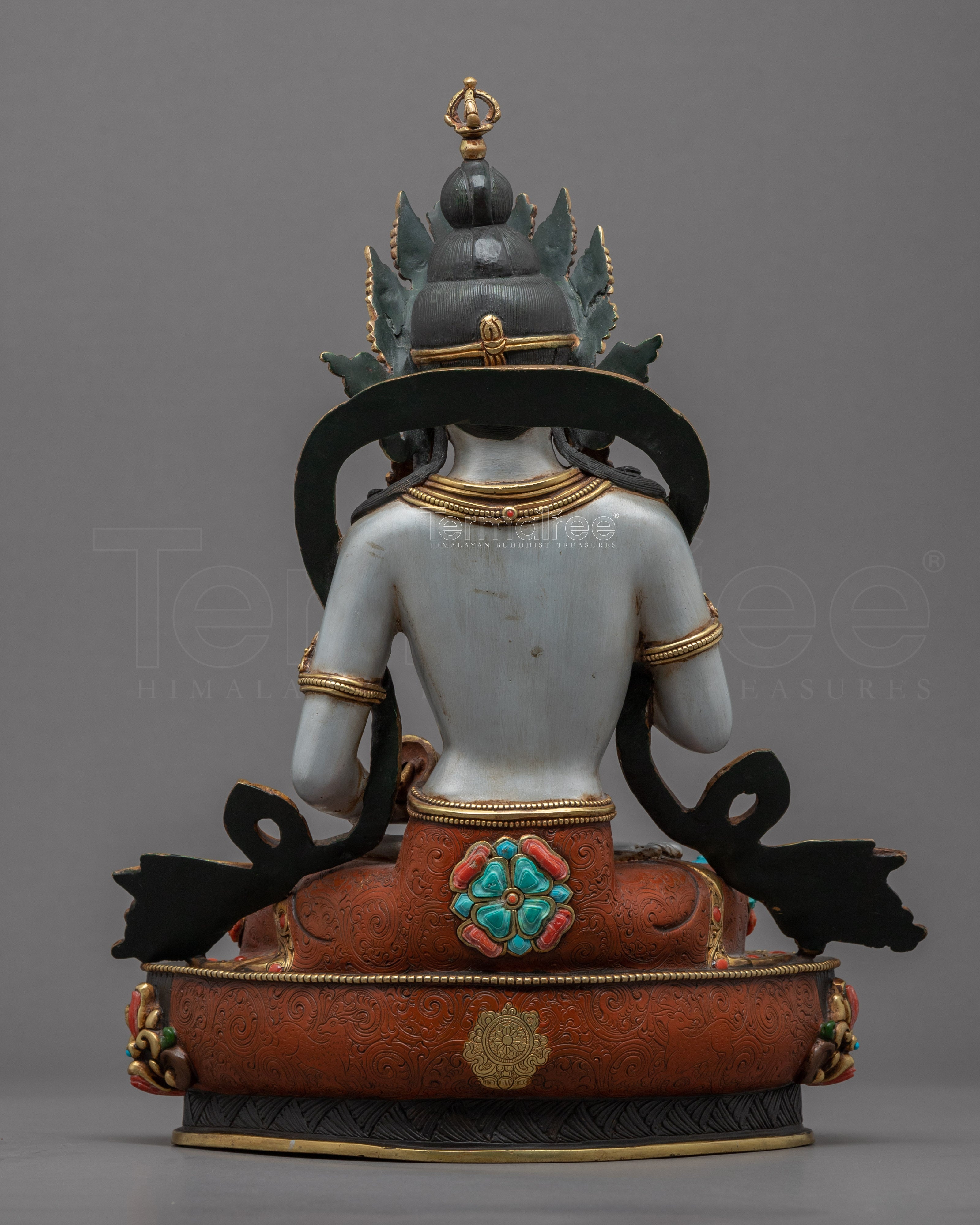 Vajrasattva Mudra Statue | Tibetan Buddha Sculpture For Mindfulness - Termatree