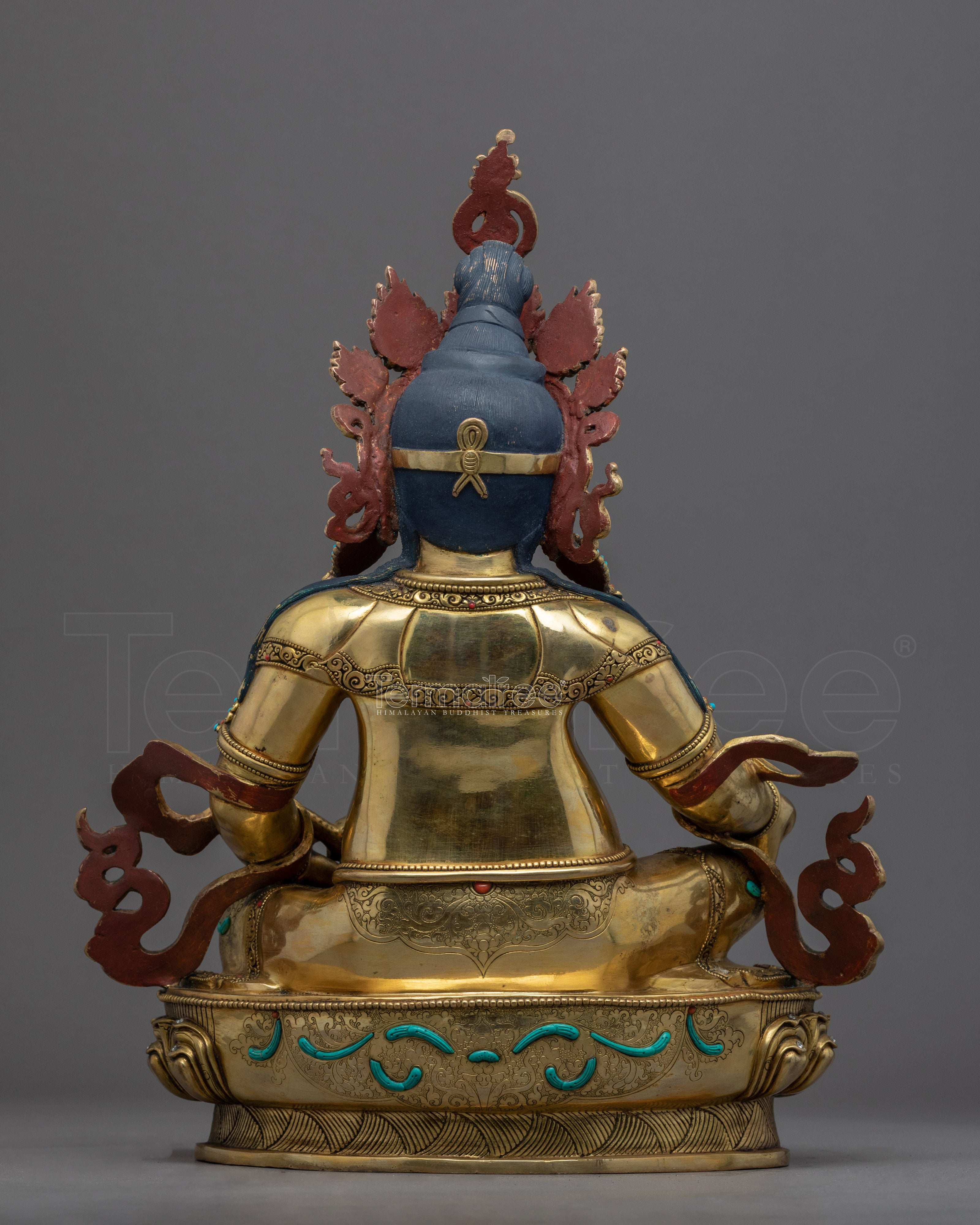 Yellow Jambhala Offerings Statue | Traditional Deity Of Wealth Sculpture - Termatree