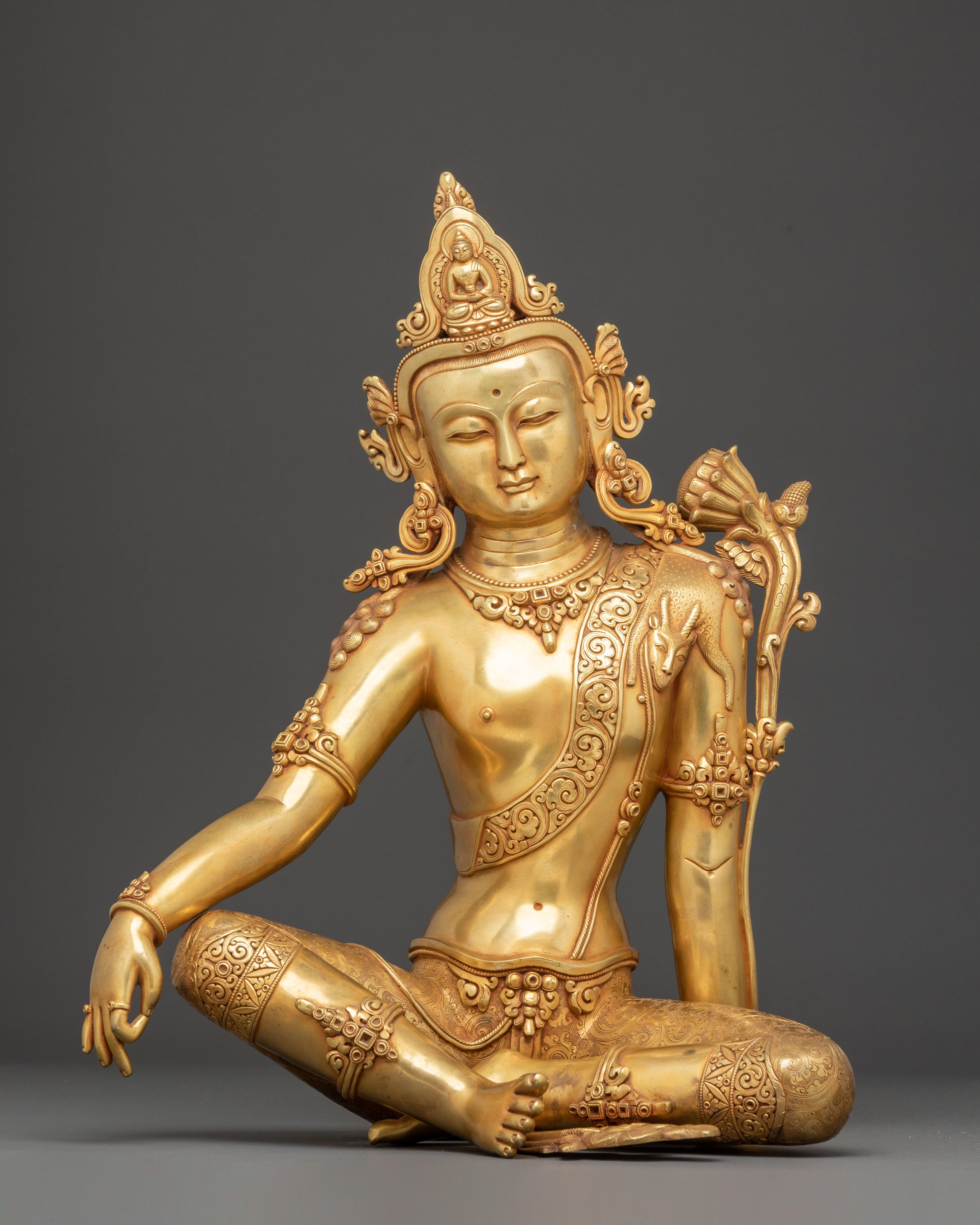 Himalayan Art of Lokeshwor Bodhisattva of Compassion | Divine Protector
