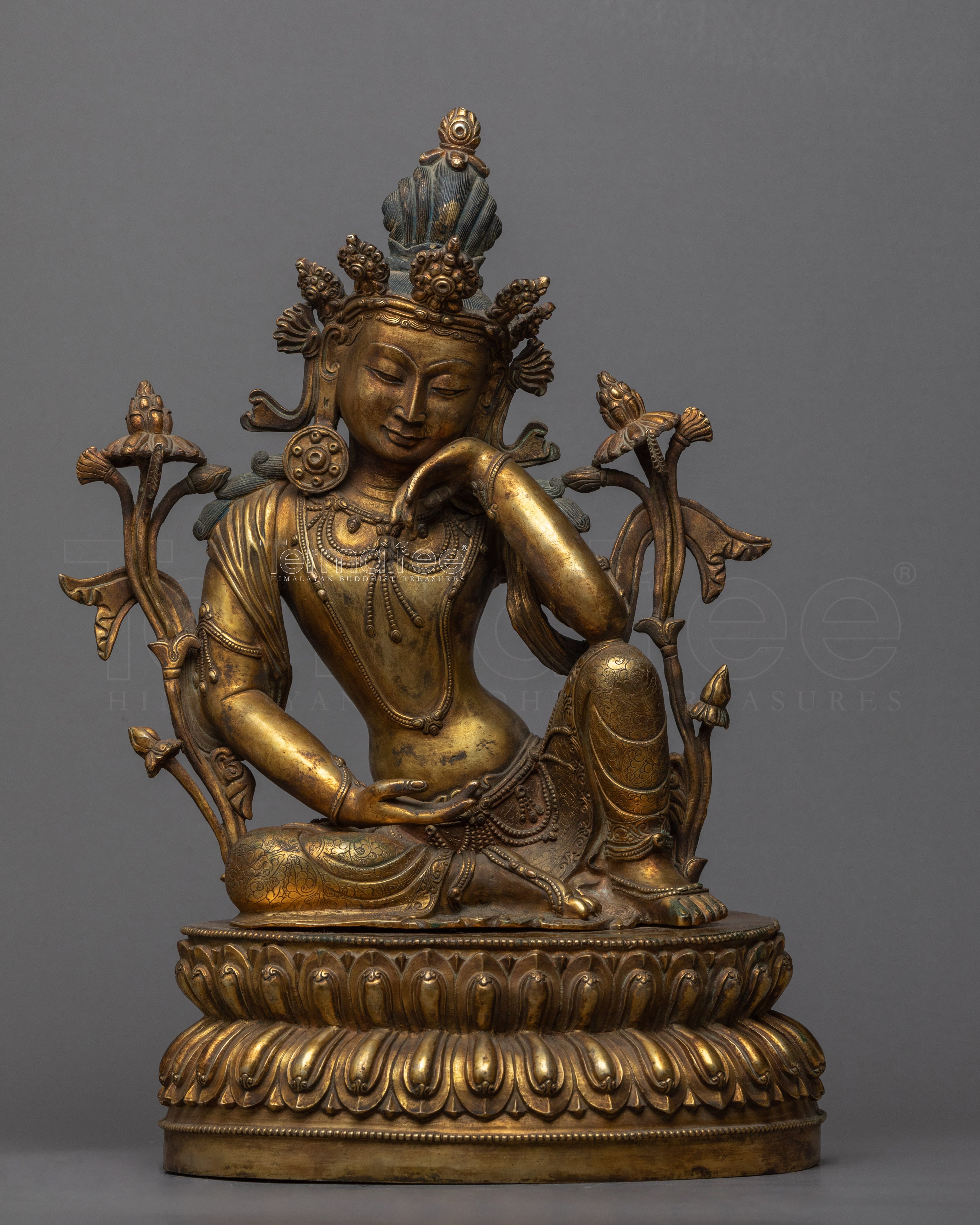 Chenrezig Antiques Statue | Buddhist Mother of Compassion
