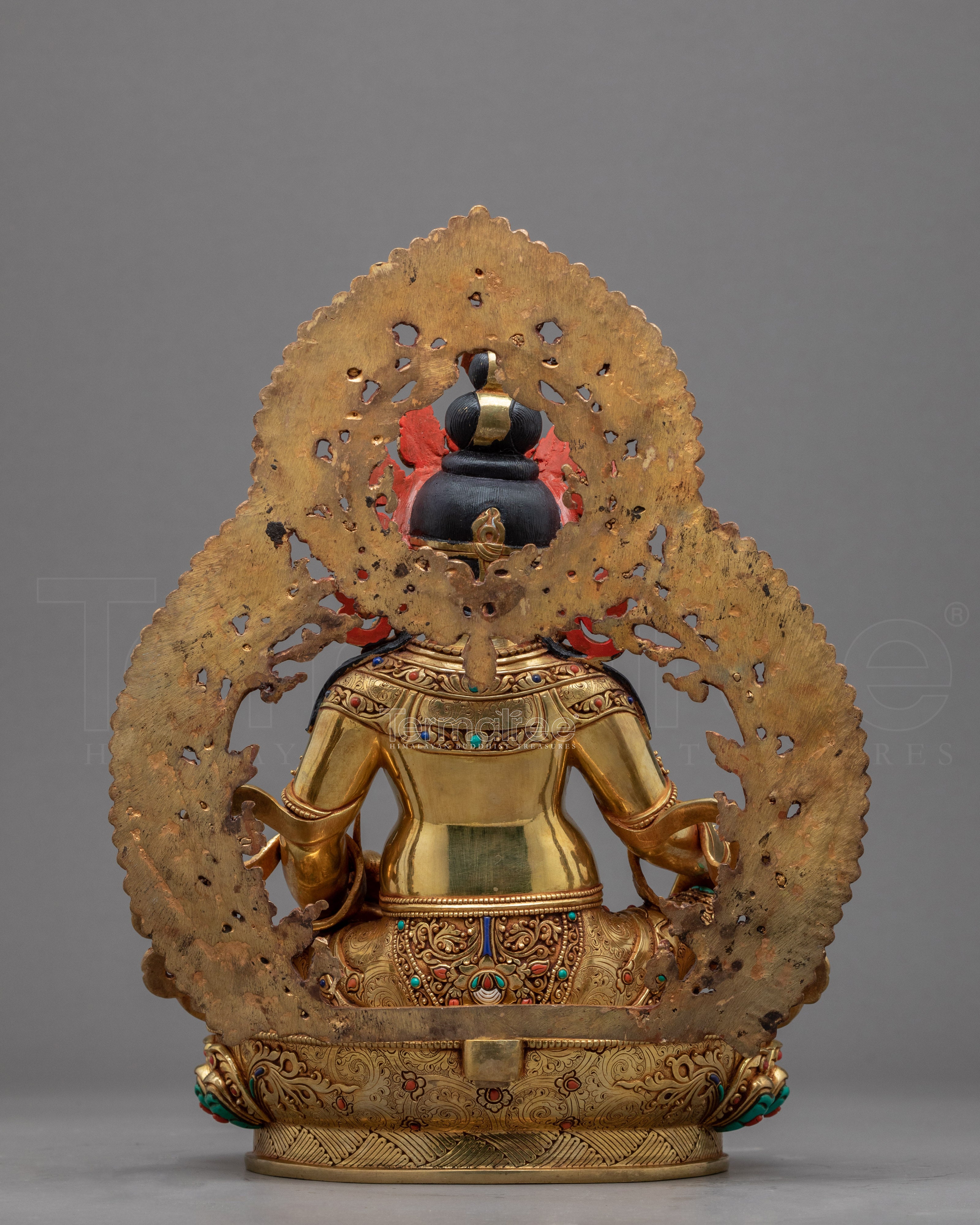 Tibetan Dzambhala Practice Statue | Buddhist's Wealth Deity Sculpture - Termatree