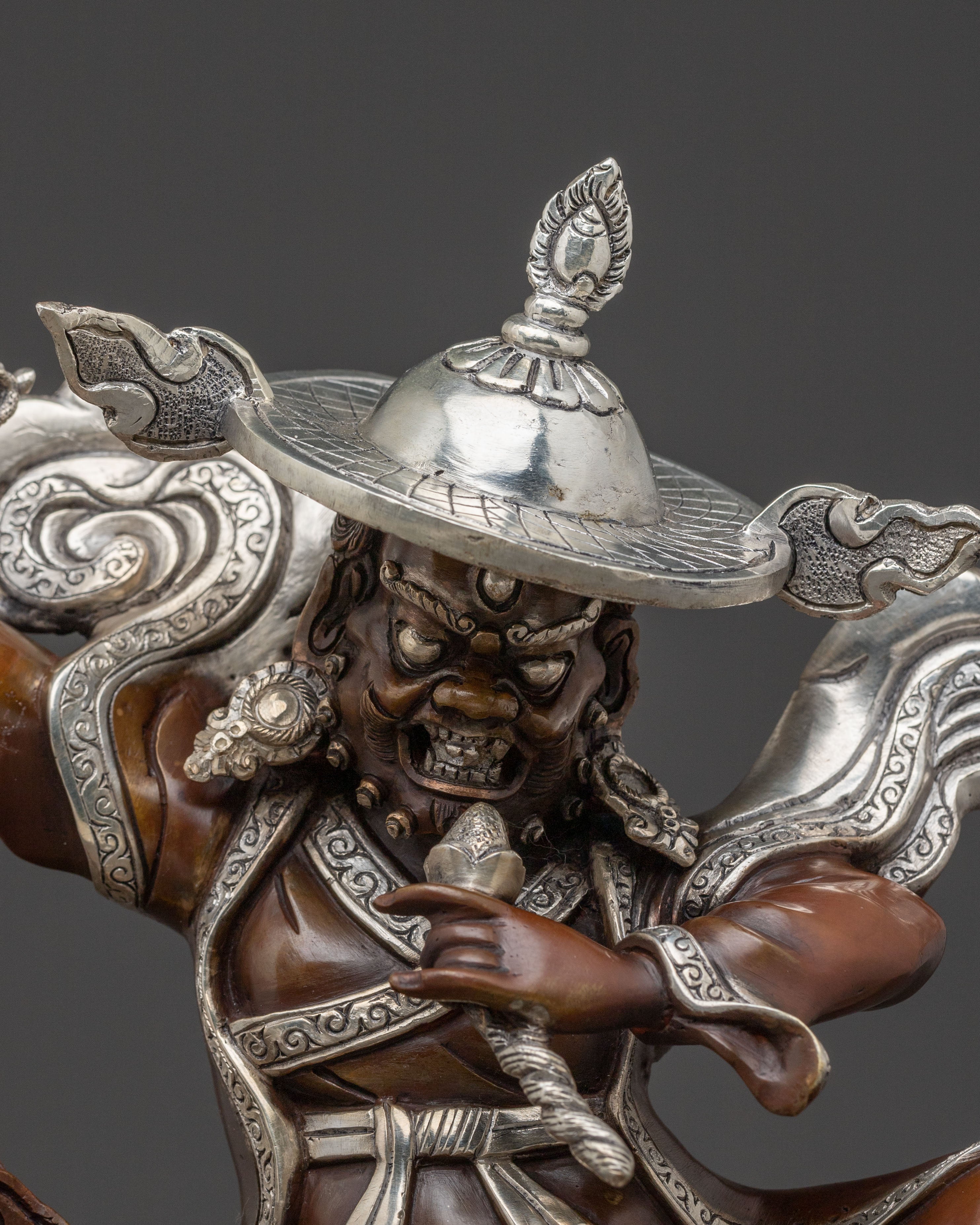 Pehar Gyalpo Copper Statue | Spiritual Decor