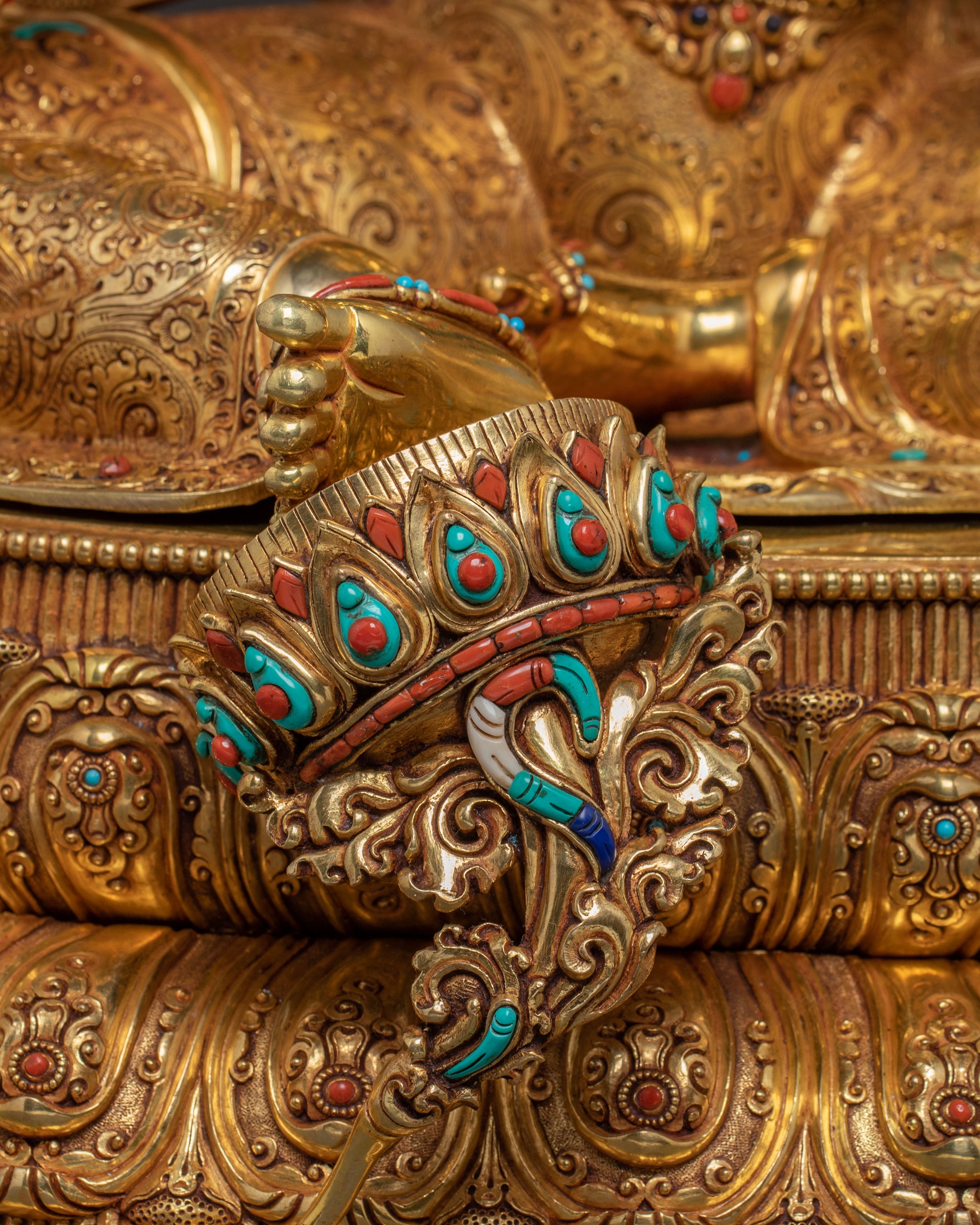 Radiant Mother Green Tara Statue | Himalayan Handcrafted Masterpiece