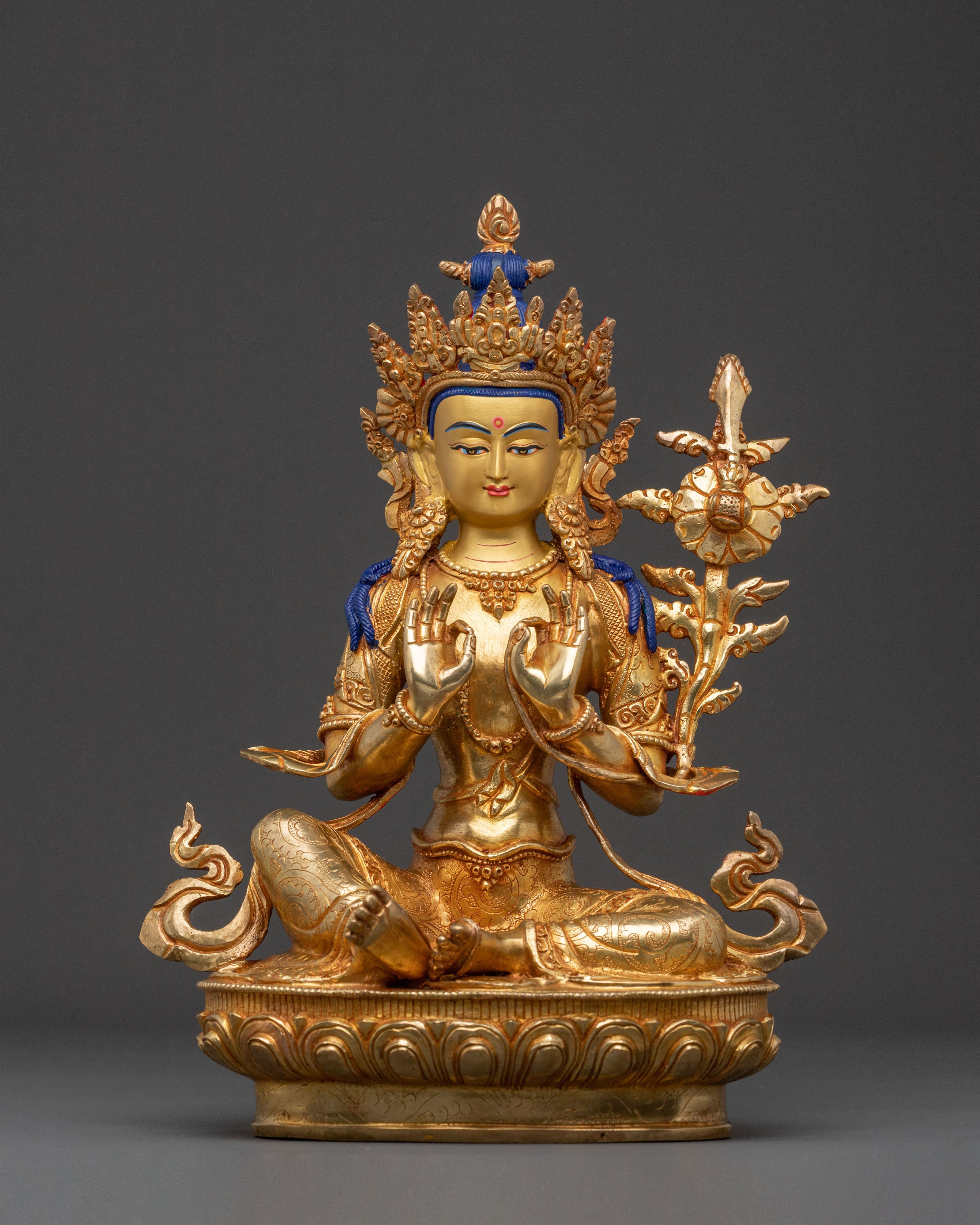 Akashagarbha Statue for Altar | Handcrafted Devotion
