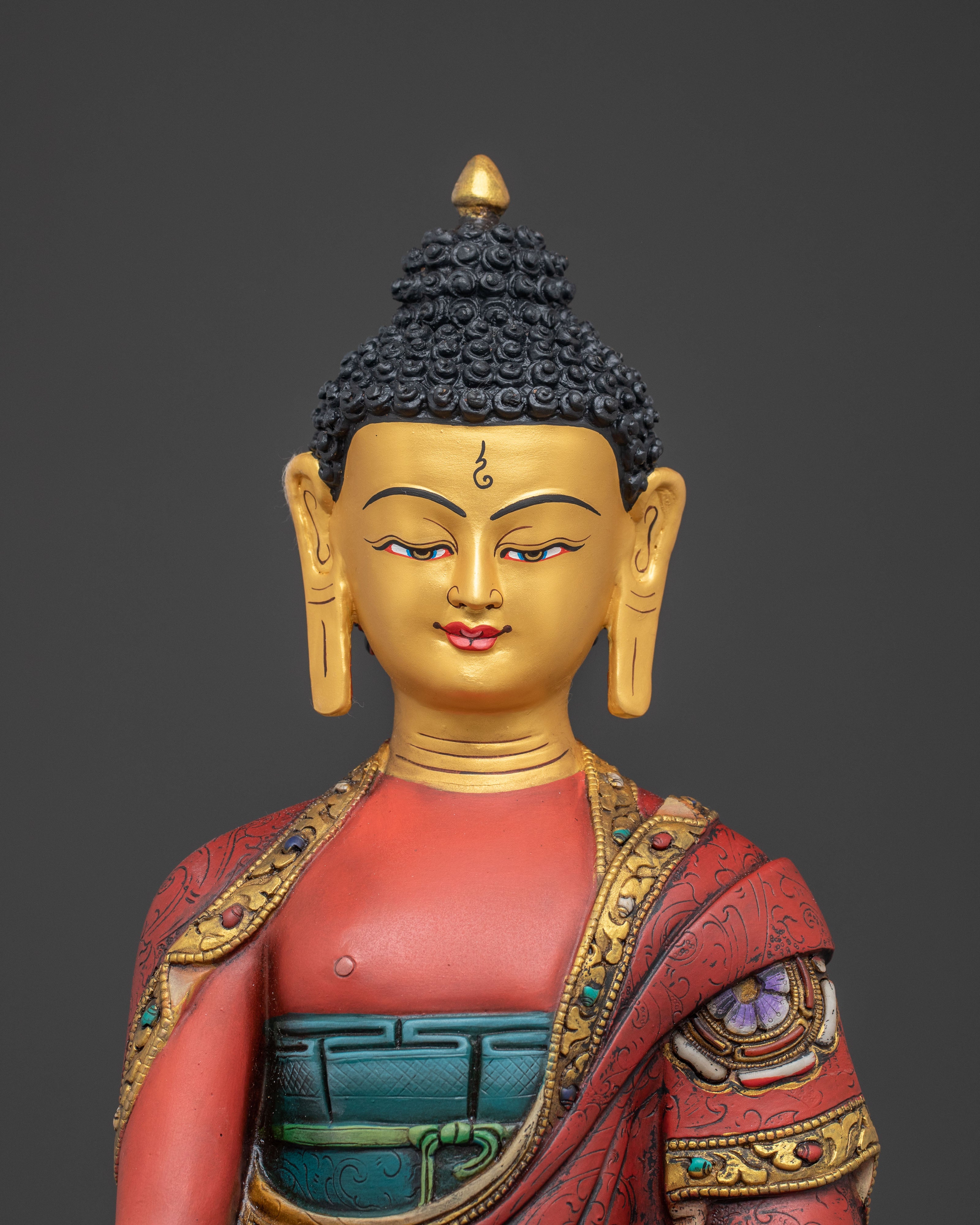 Handcrafted 5 Dhyani Buddha Statue Set – Art in Gilded Copper