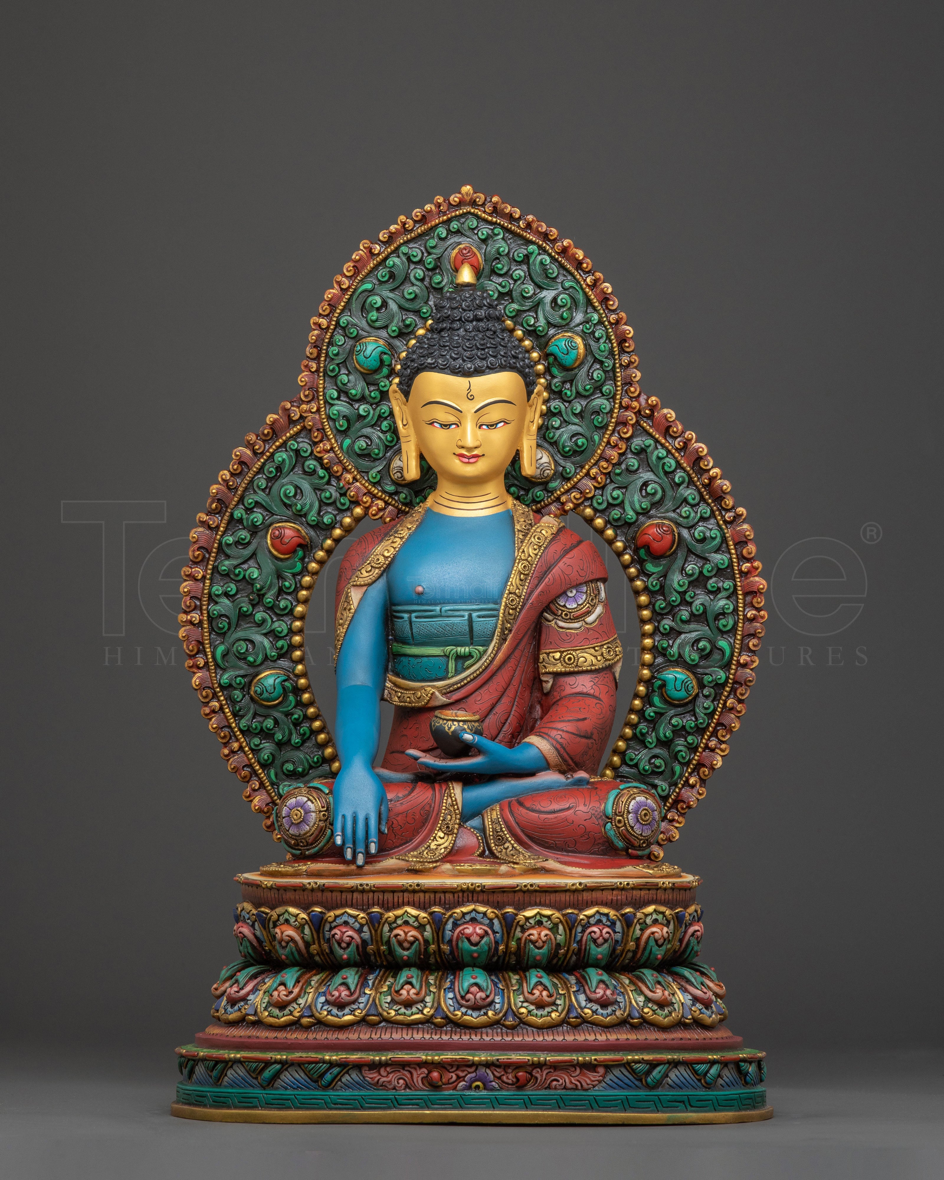 Handcrafted 5 Dhyani Buddha Statue Set – Art in Gilded Copper