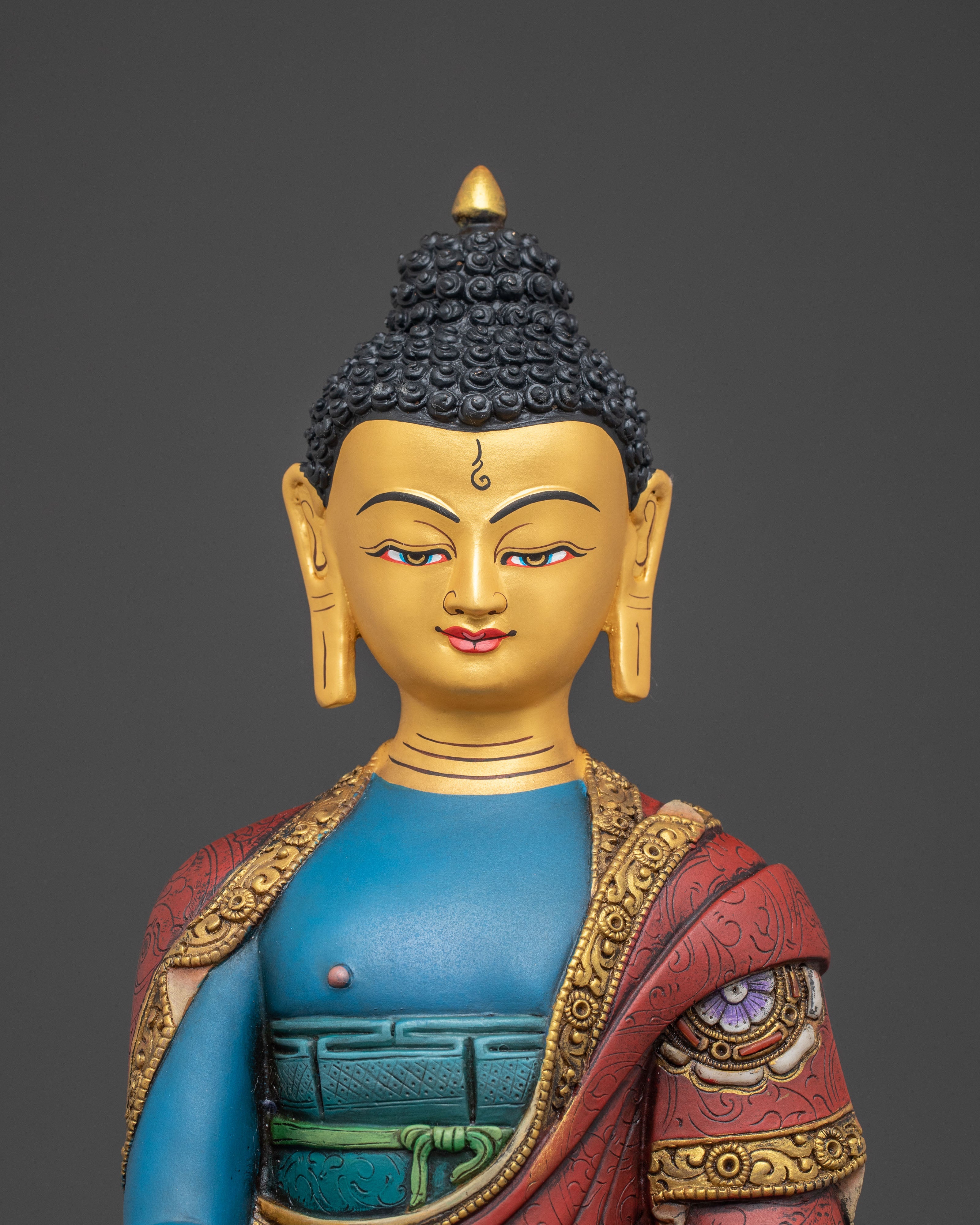 Handcrafted 5 Dhyani Buddha Statue Set – Art in Gilded Copper