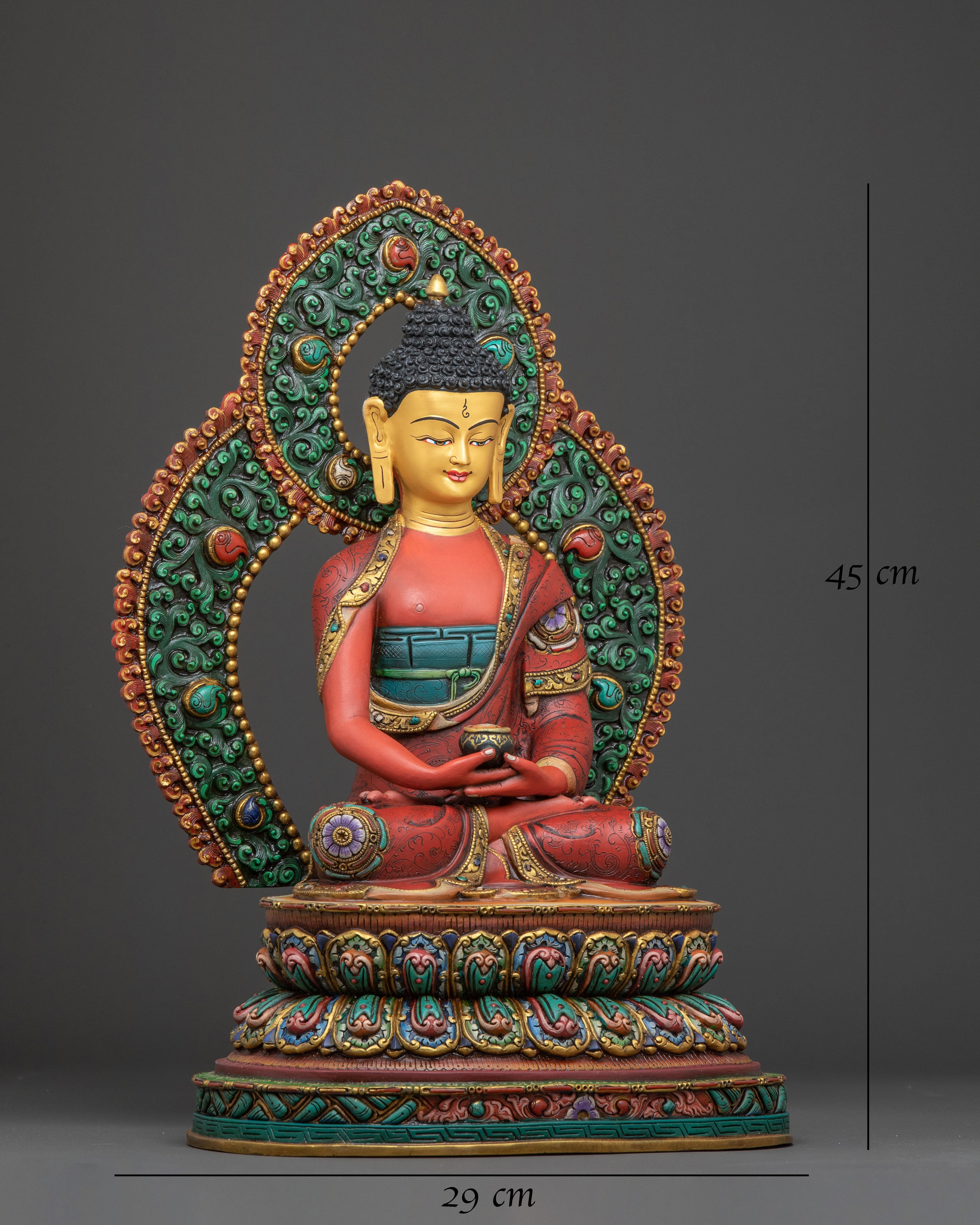 Handcrafted 5 Dhyani Buddha Statue Set – Art in Gilded Copper