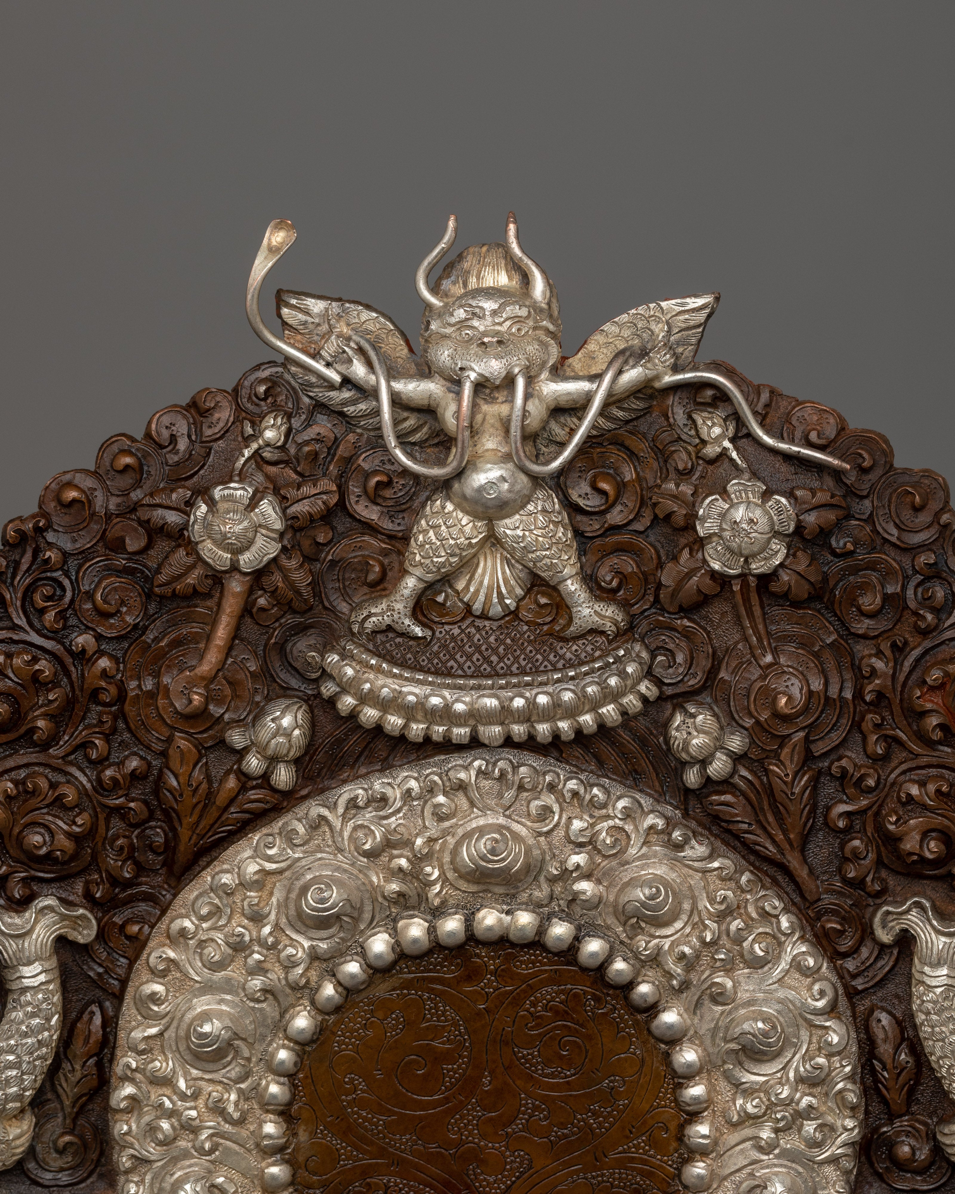 Himalayan Sculpture Of Namasangati With Throne | The Divine Salutation