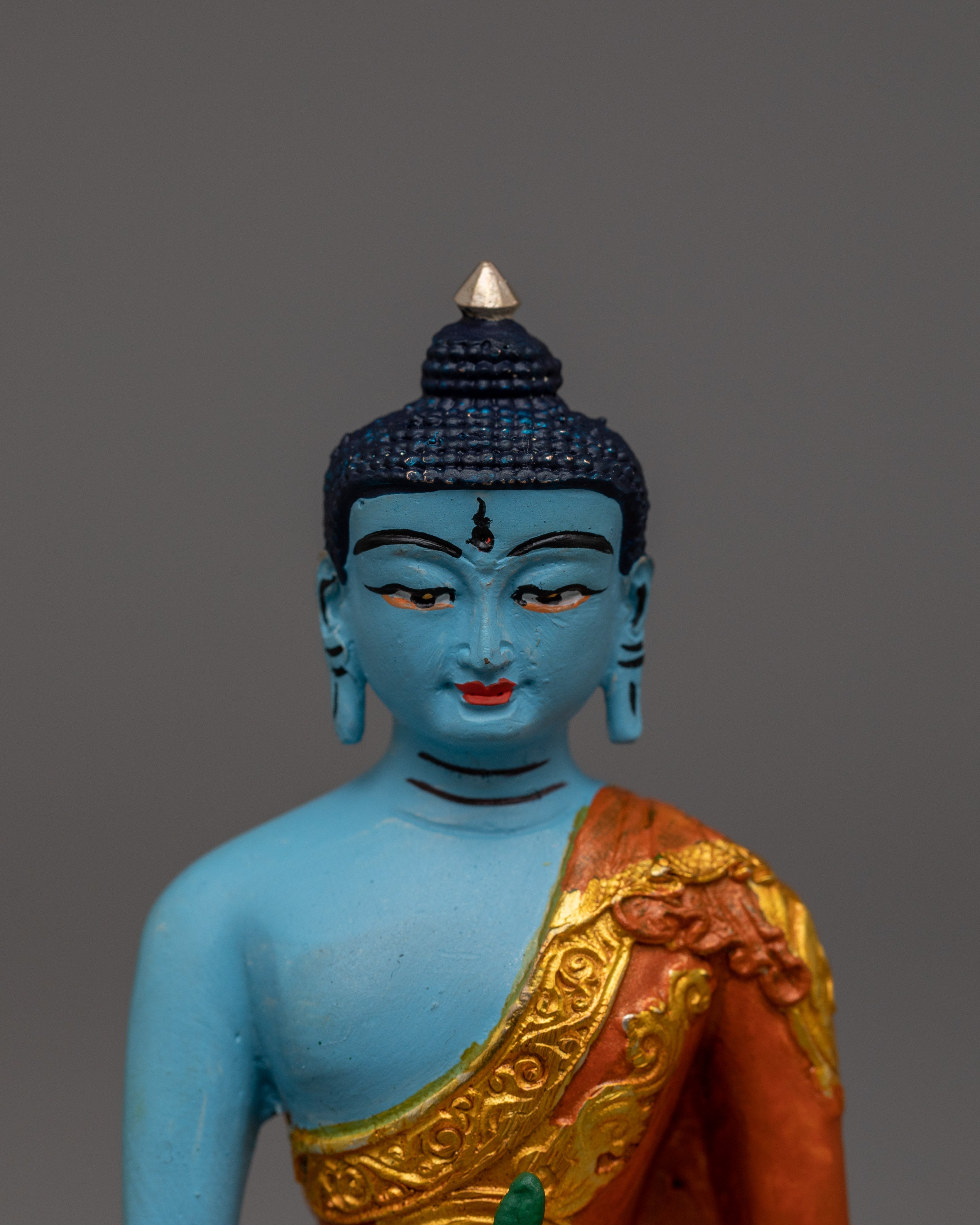 Gold Electro Plated statue Medicine Buddha | The Healer of the World