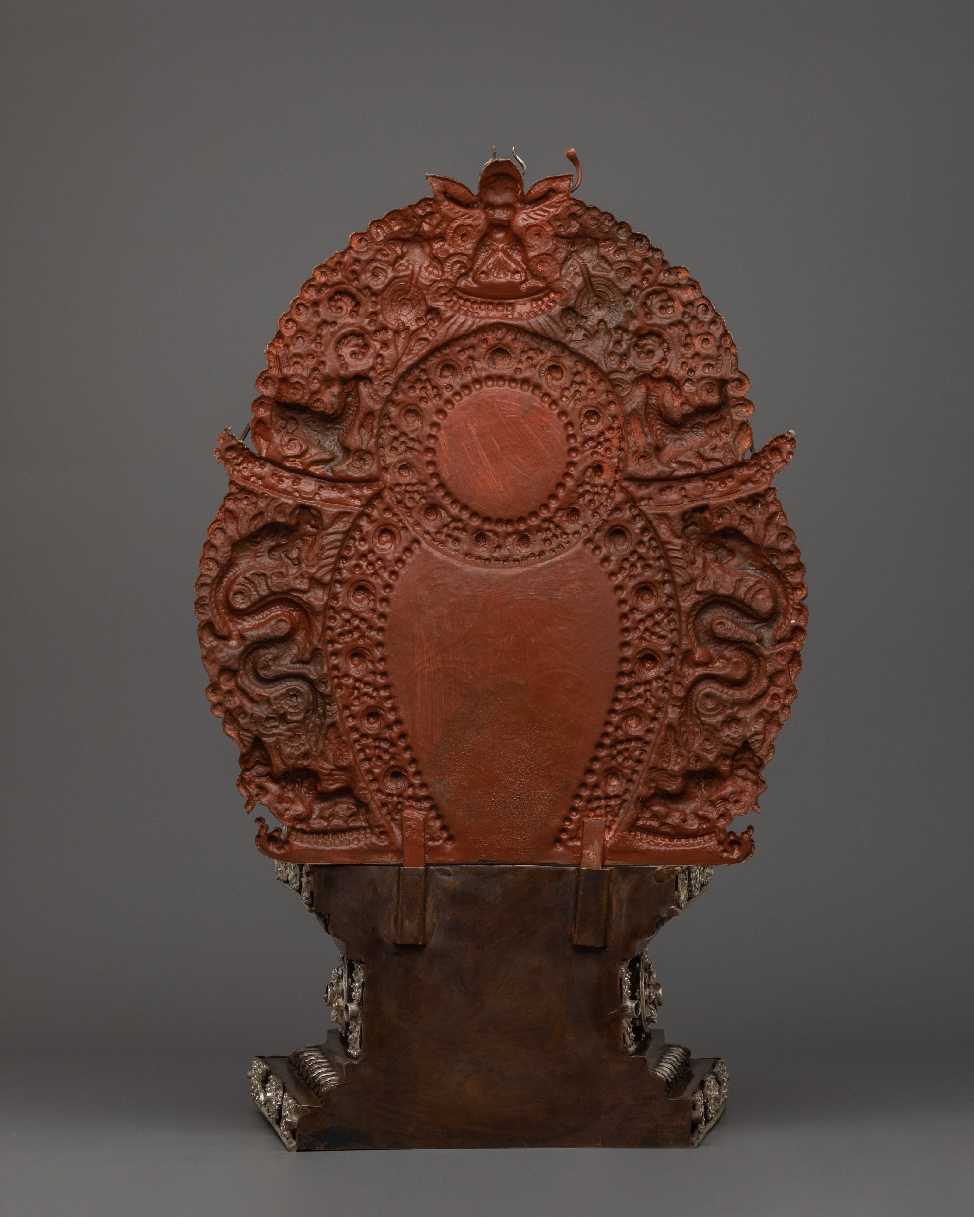 Himalayan Sculpture Of Namasangati With Throne | The Divine Salutation
