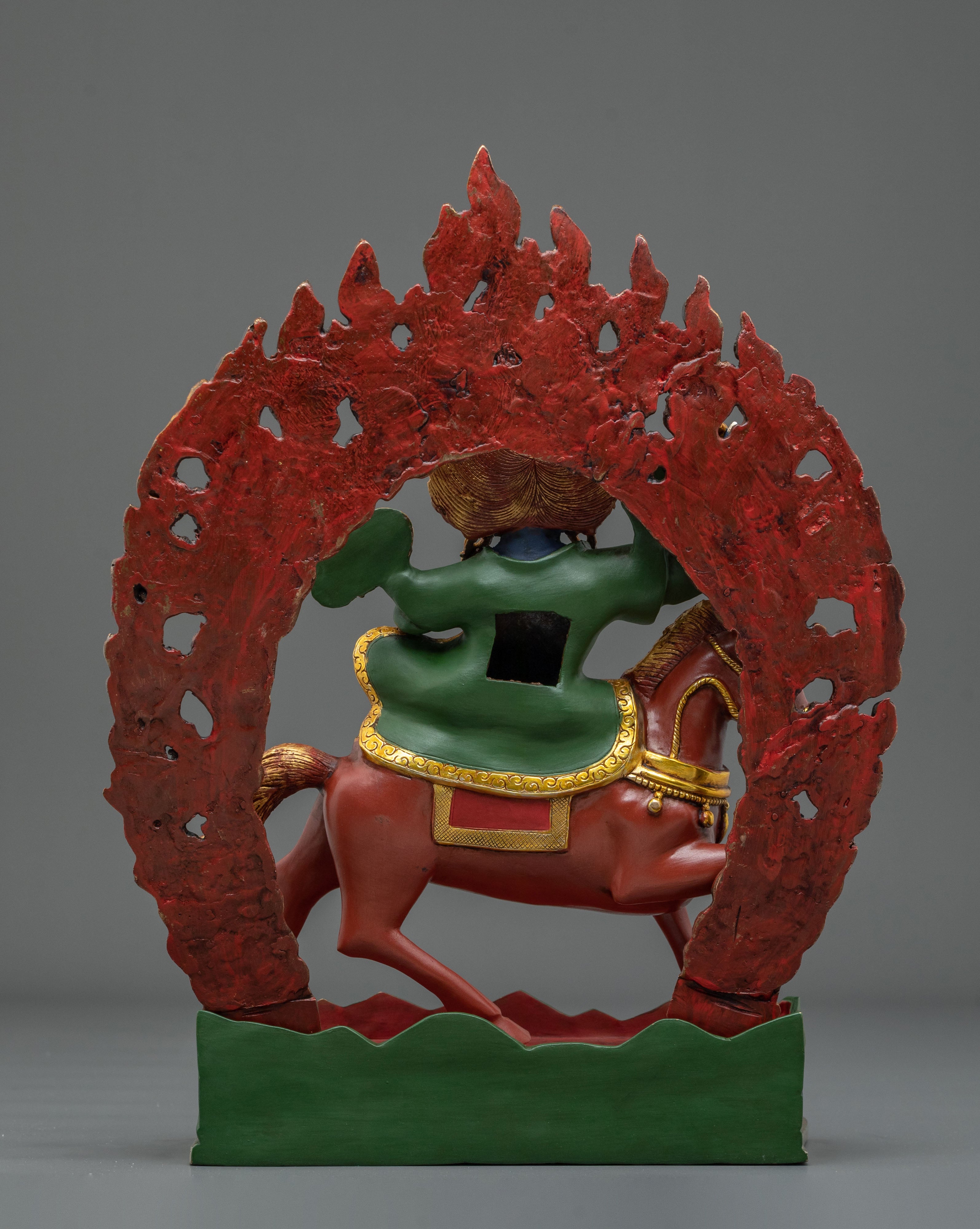 Shanglon on Horse Copper Statue: Handmade in Nepal