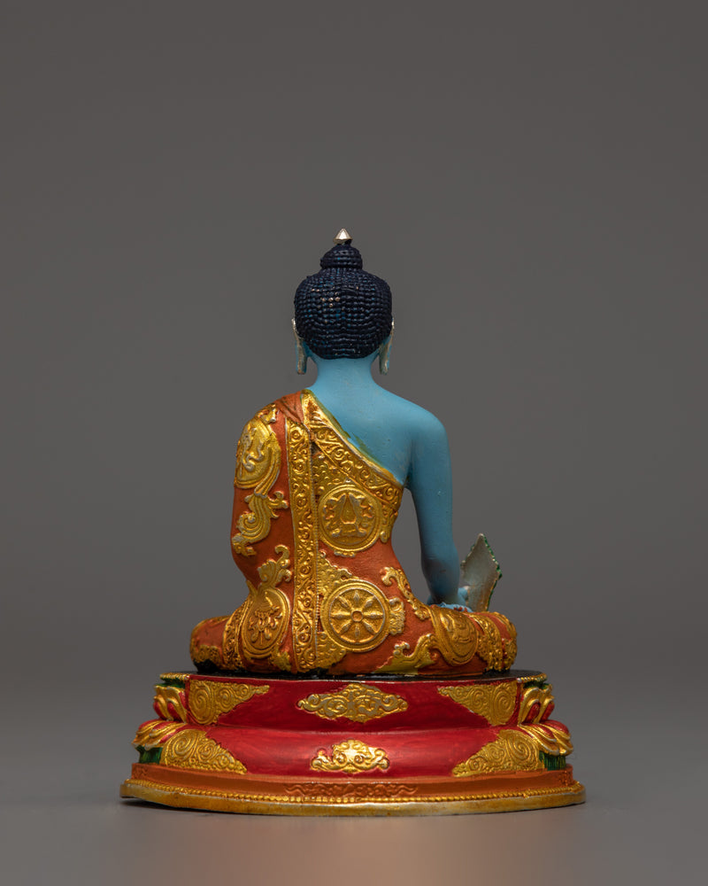 Gold Electro Plated statue Medicine Buddha | The Healer of the World