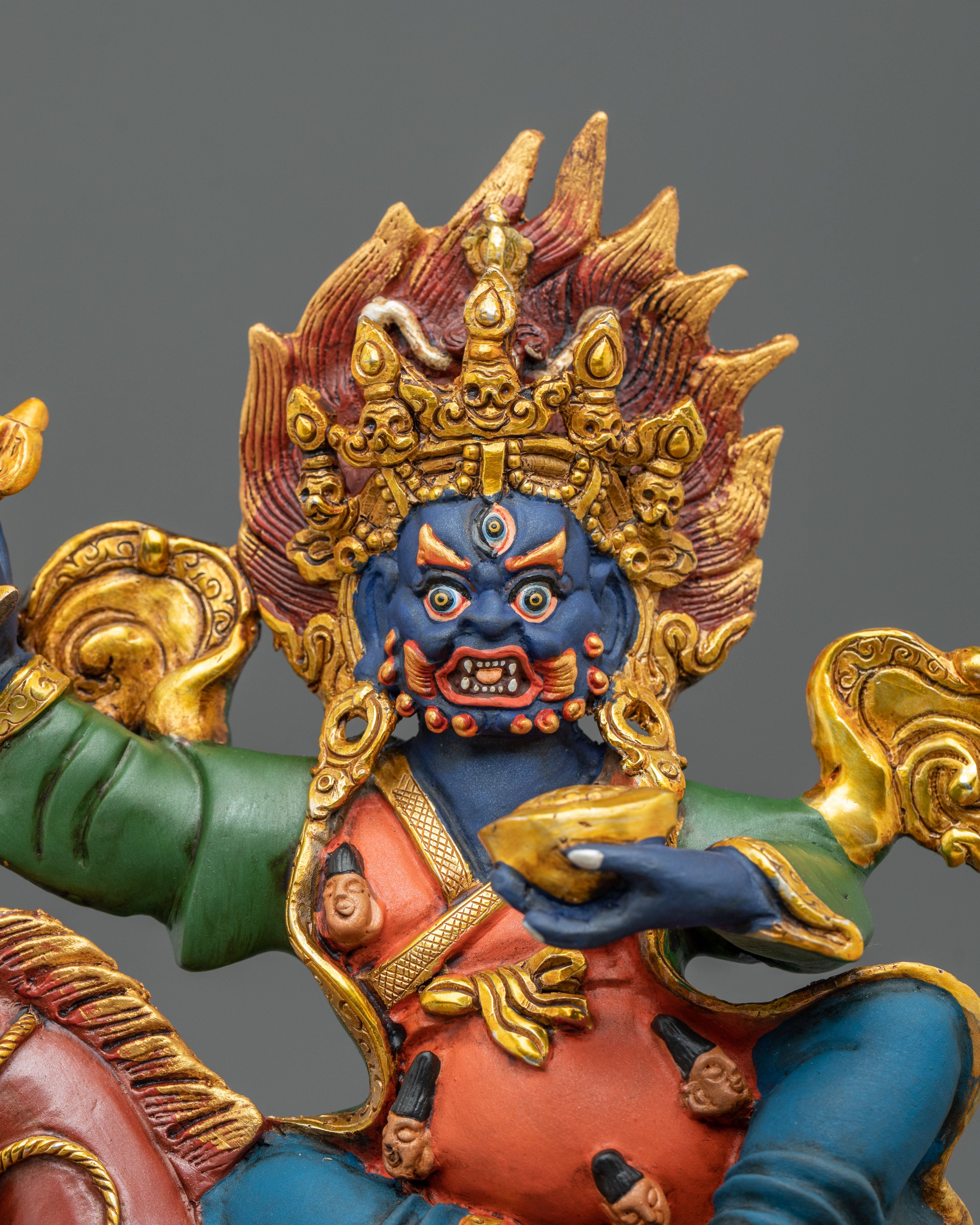 Shanglon on Horse Copper Statue: Handmade in Nepal