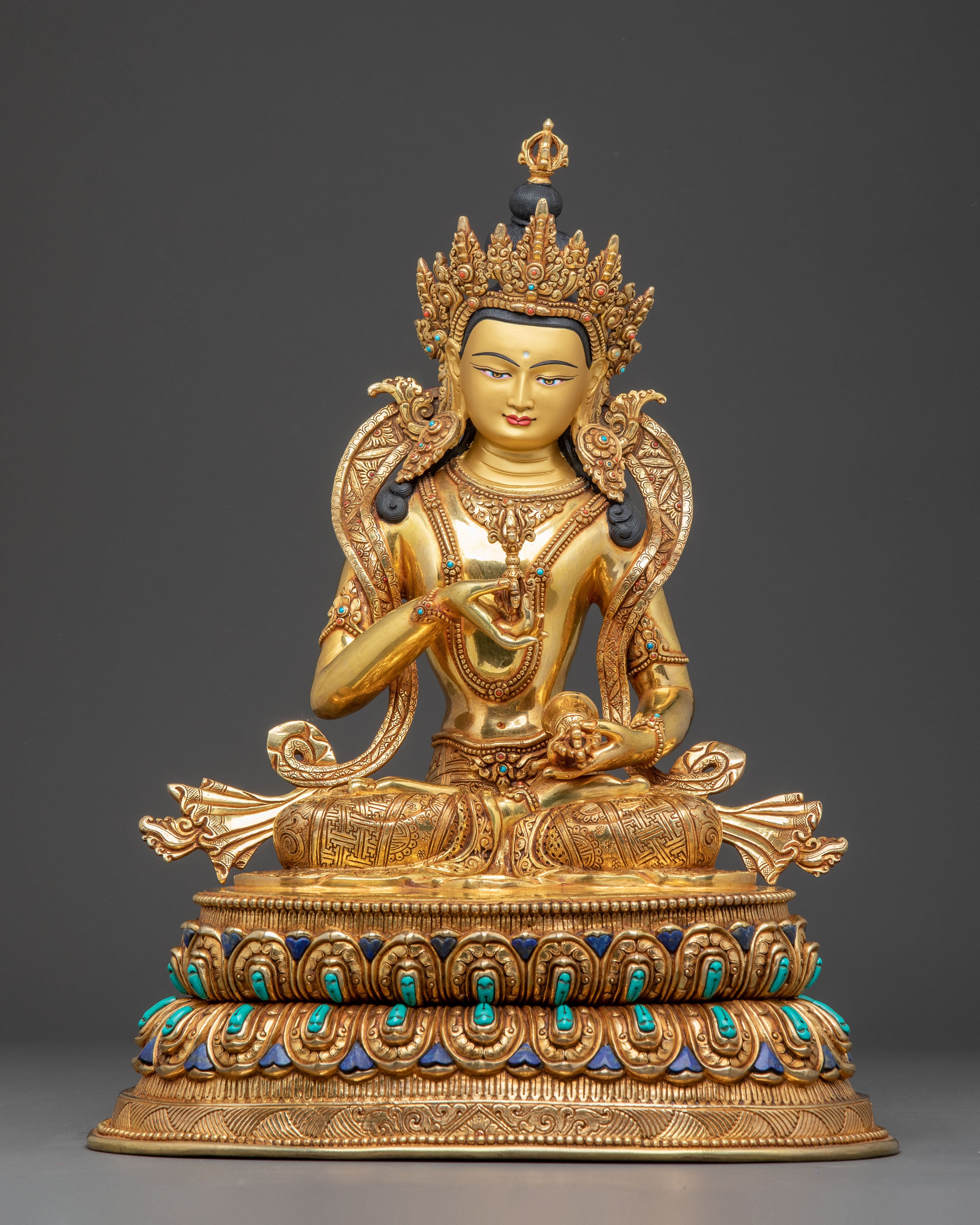 Handmade Vajrasattva Copper Statue: Karma Cleansing Deity