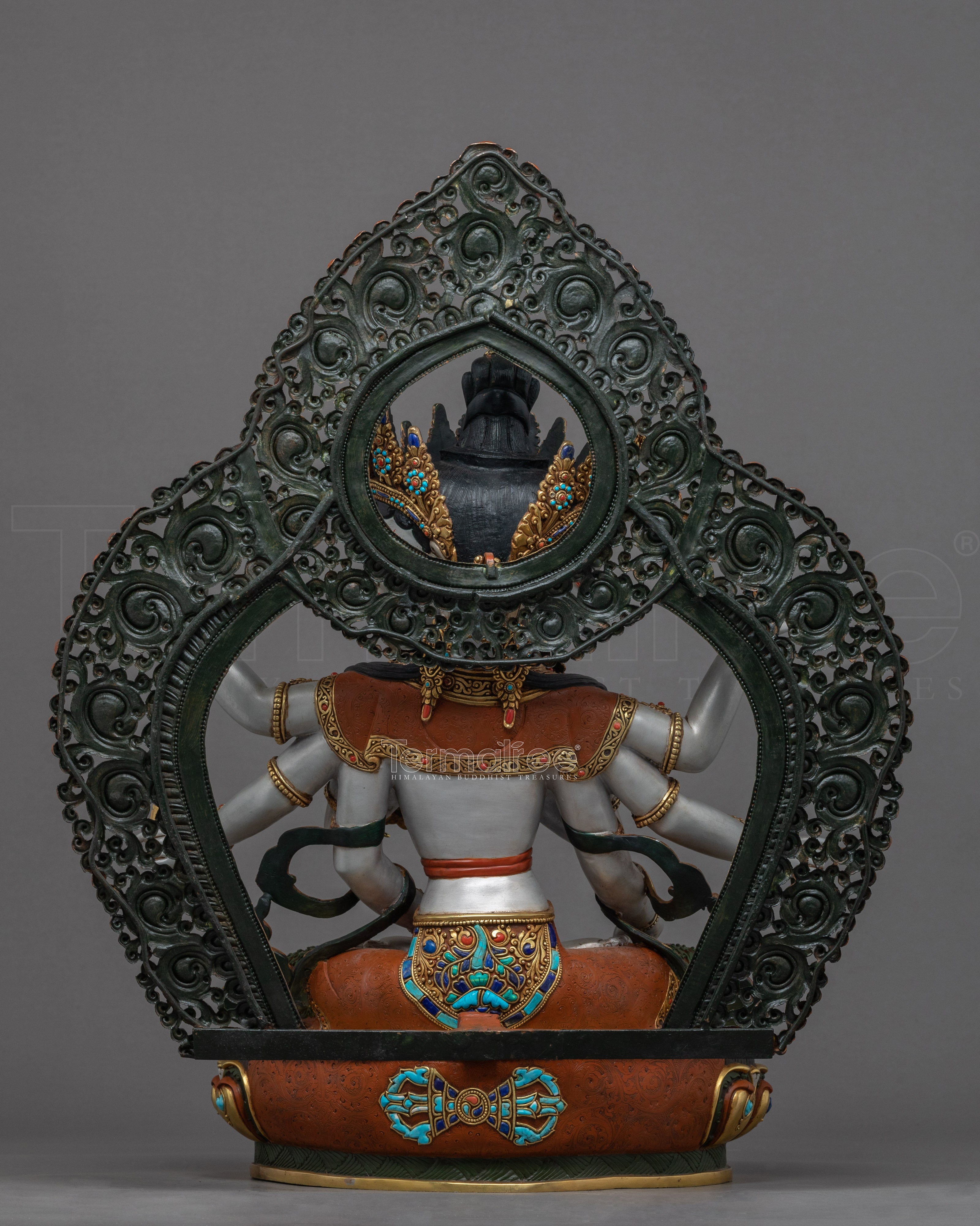 Namgyalma Buddha Statue | Traditional Tibetan Gold Gilded Dakini Art - Termatree