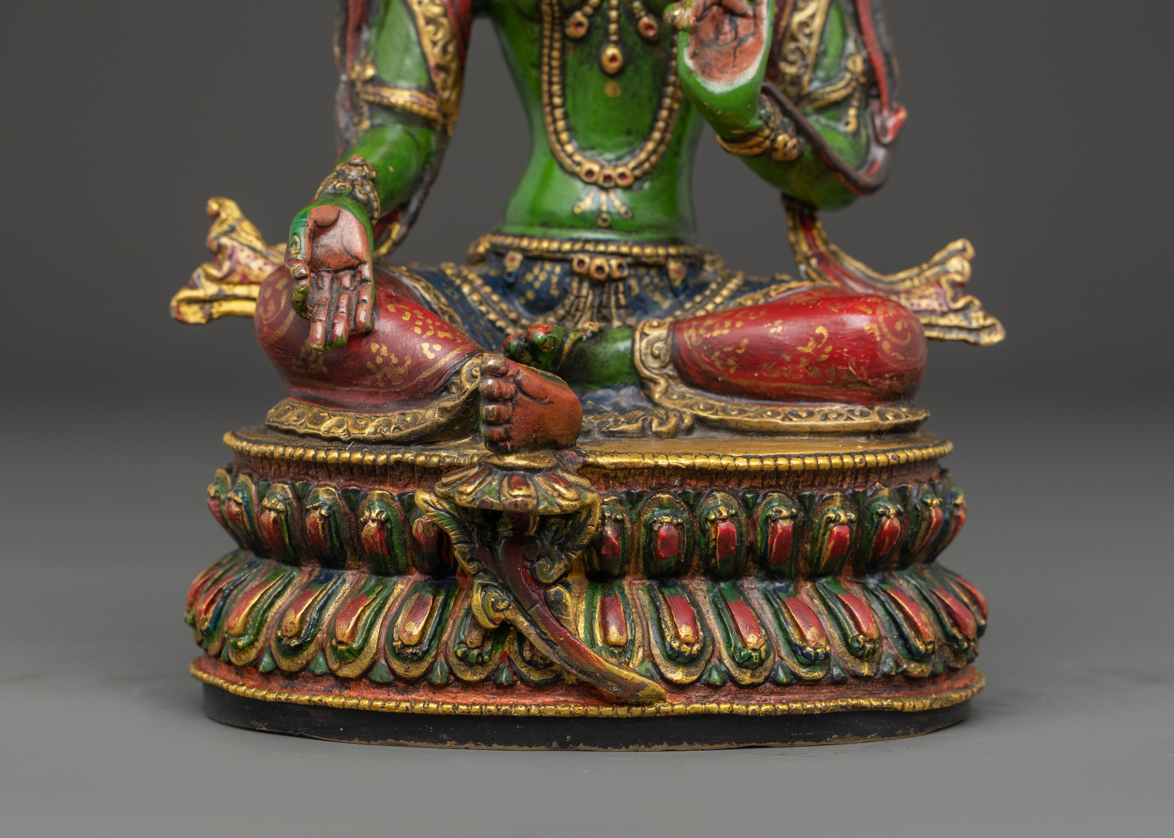 Handcrafted Nepalese Statue of Green Tara | Mother of Liberation